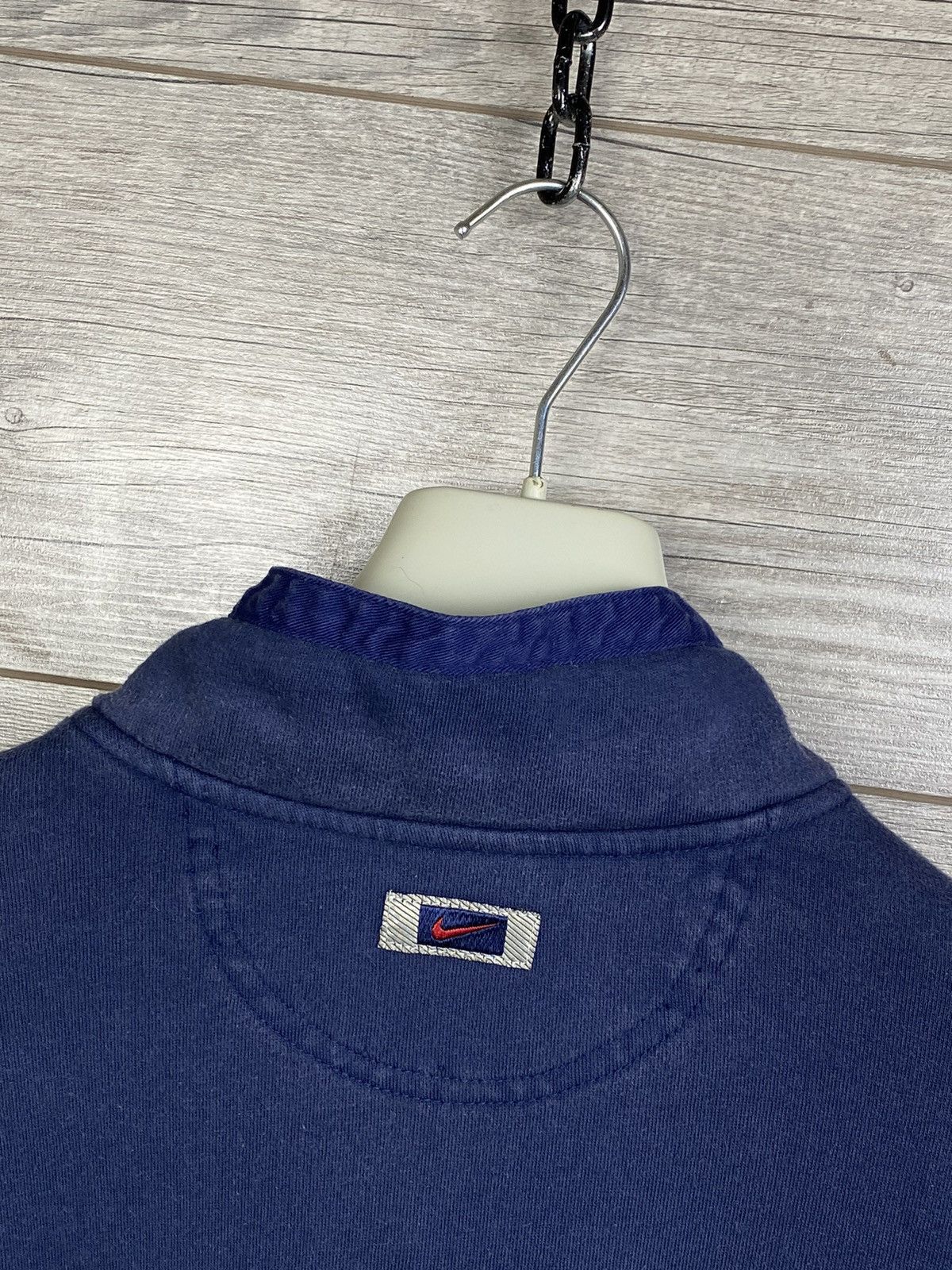 Nike × Vintage Vintage Nike Spellout Zip Top with Large Logo Back Size US M / EU 48-50 / 2 - 10 Thumbnail