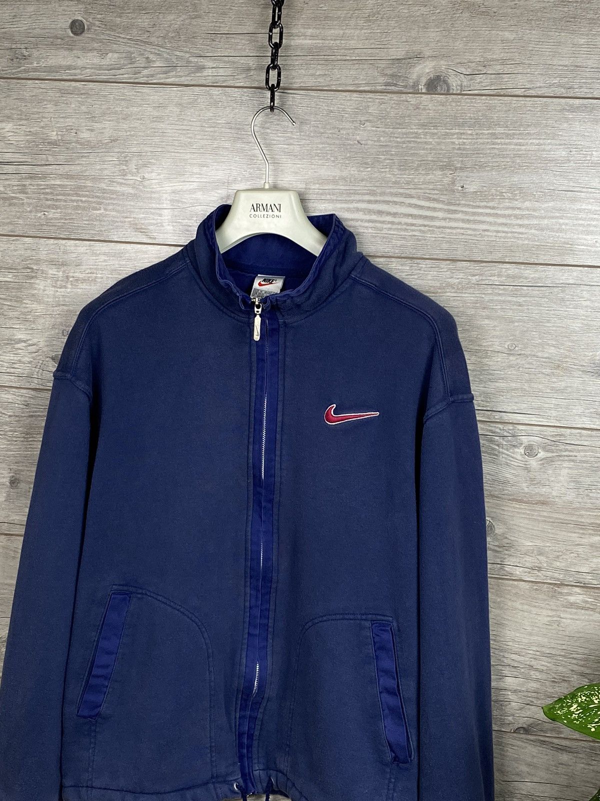 Nike × Vintage Vintage Nike Spellout Zip Top with Large Logo Back Size US M / EU 48-50 / 2 - 5 Thumbnail