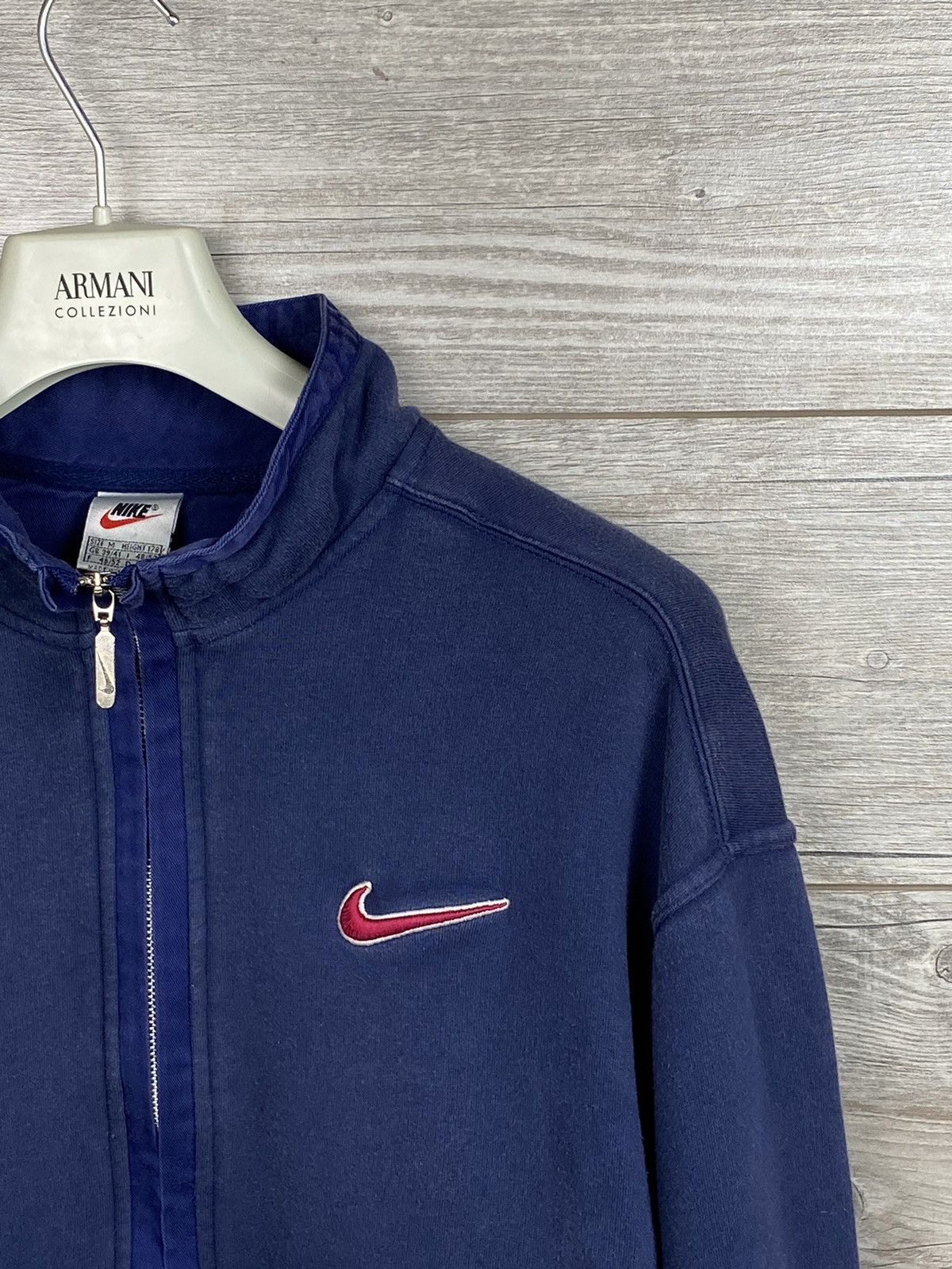 Nike × Vintage Vintage Nike Spellout Zip Top with Large Logo Back Size US M / EU 48-50 / 2 - 15 Thumbnail