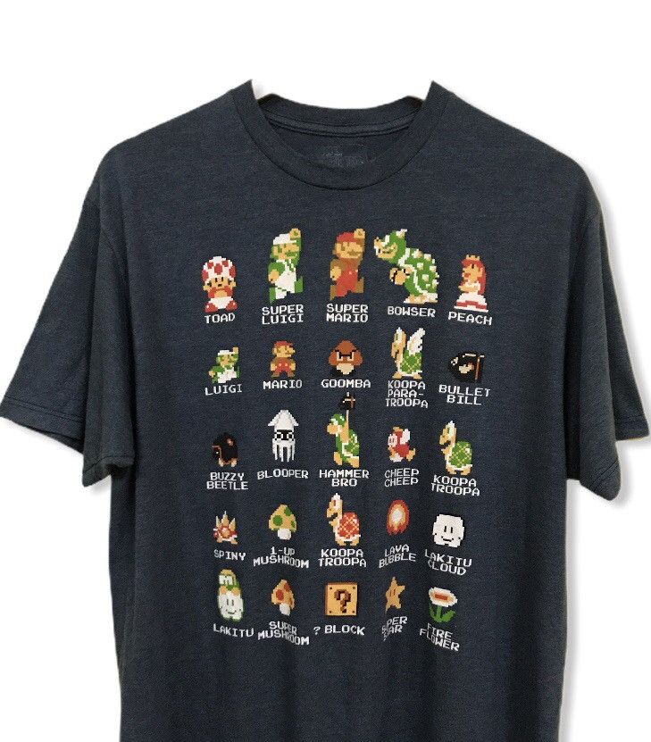 Cartoon Network Super mario digital playing game tshirt Size US M / EU 48-50 / 2 - 3 Thumbnail