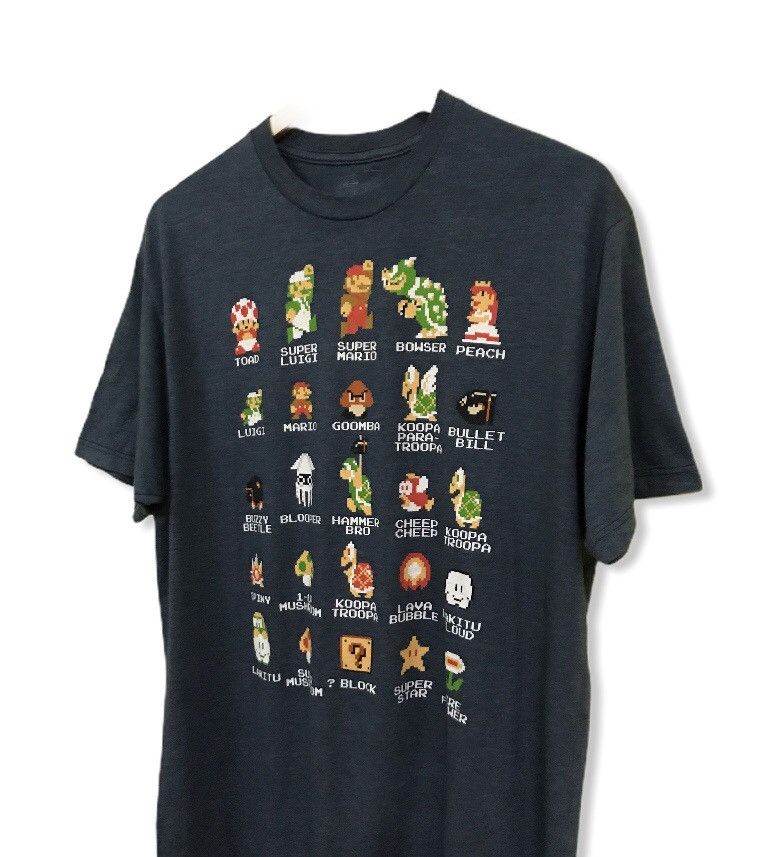 Cartoon Network Super mario digital playing game tshirt Size US M / EU 48-50 / 2 - 5 Thumbnail