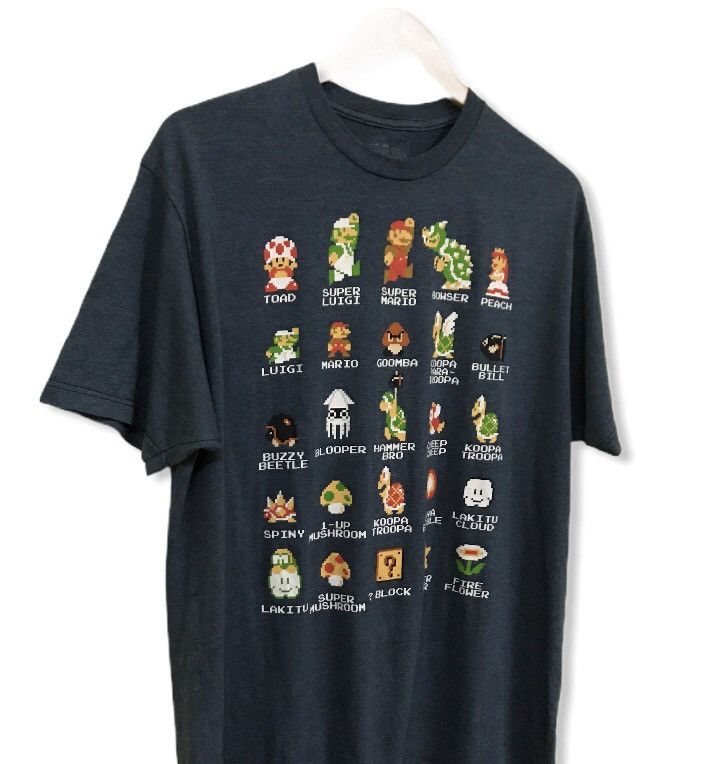 Cartoon Network Super mario digital playing game tshirt Size US M / EU 48-50 / 2 - 6 Thumbnail