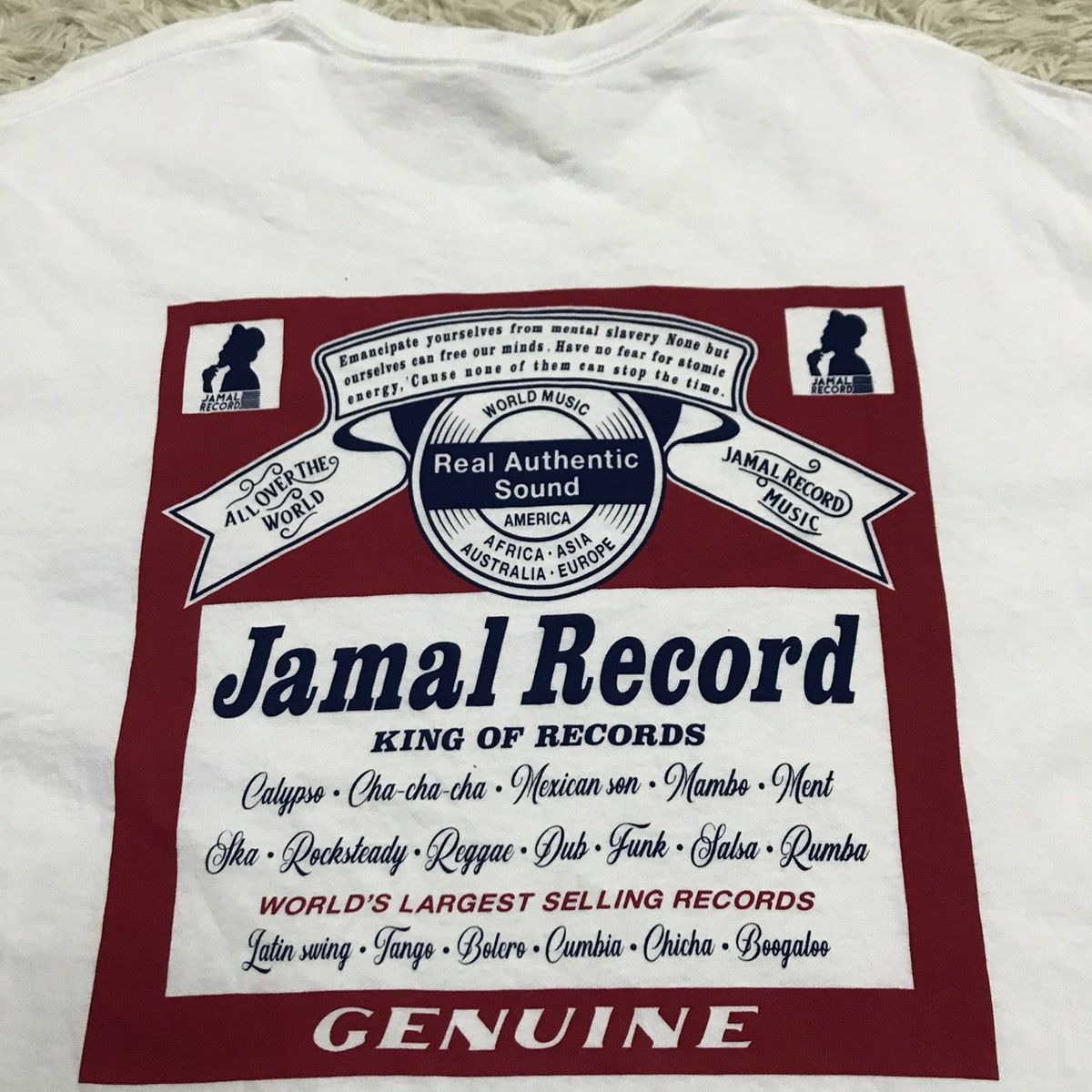 Band Tees Jamal record authentic world music Tshirt Size US L / EU 52-54 / 3 - 8 Thumbnail