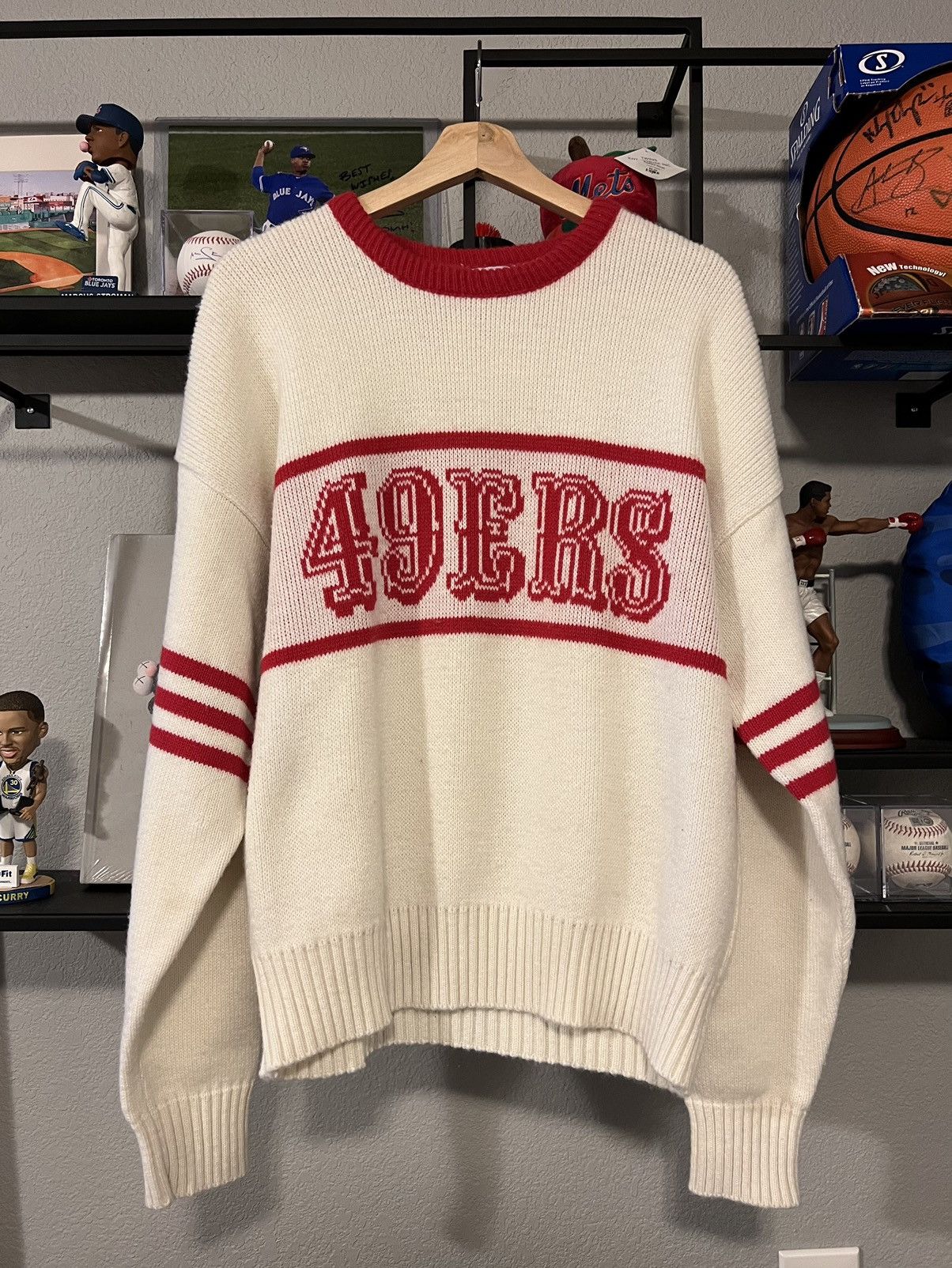 Vintage 80s Cliff Engle 2024 San Francisco 49ers NFL Pro Line Wool Blend Sweater Med