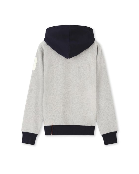 Italian Designers Fortela Two-tone sweatshirt with hood [WAR 01300-F05 ...