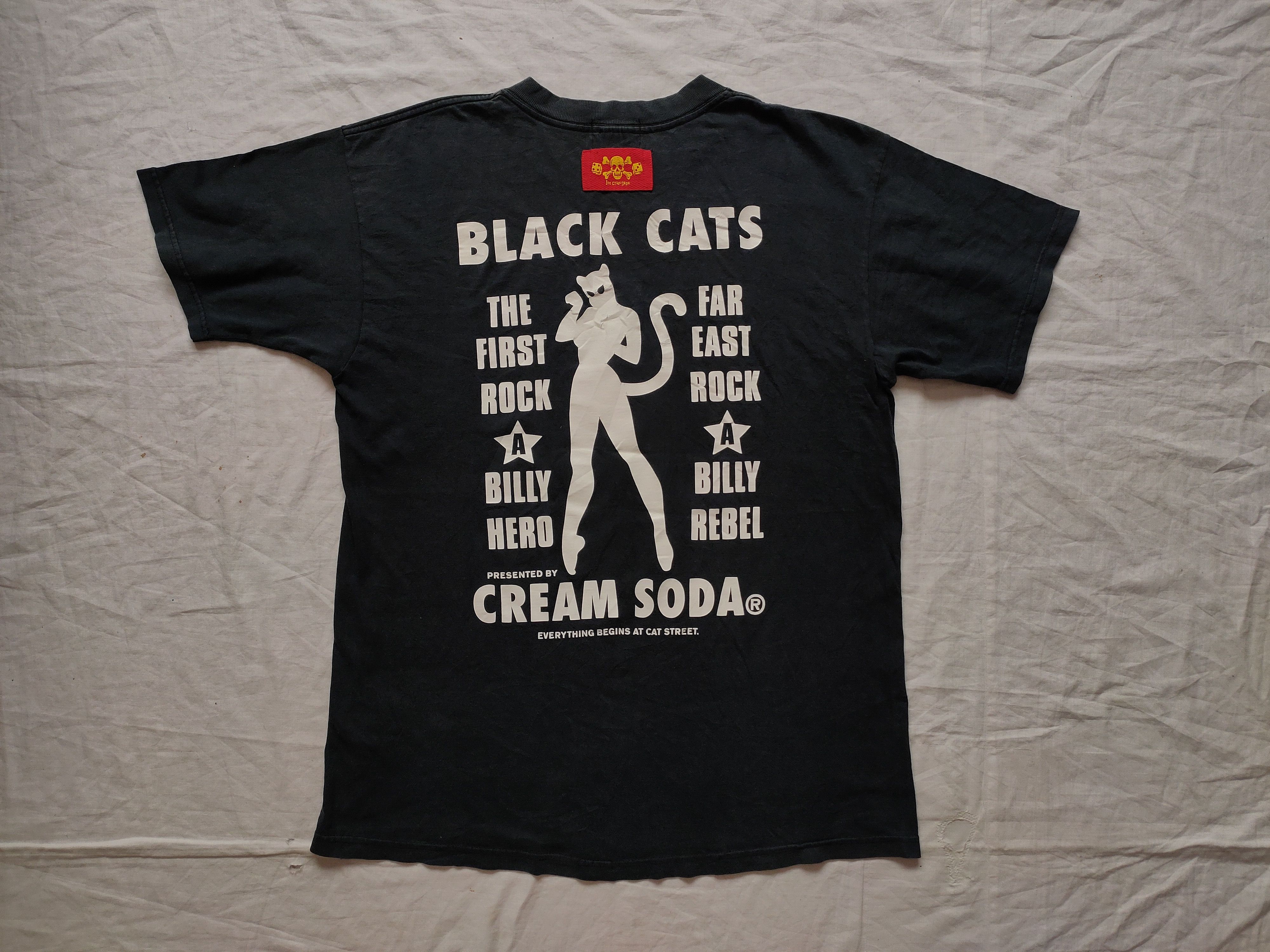 Japanese Brand VINTAGE CREAM SODA DRAGON BLACK CATS TSHIRT Size US L / EU 52-54 / 3 - 3 Thumbnail