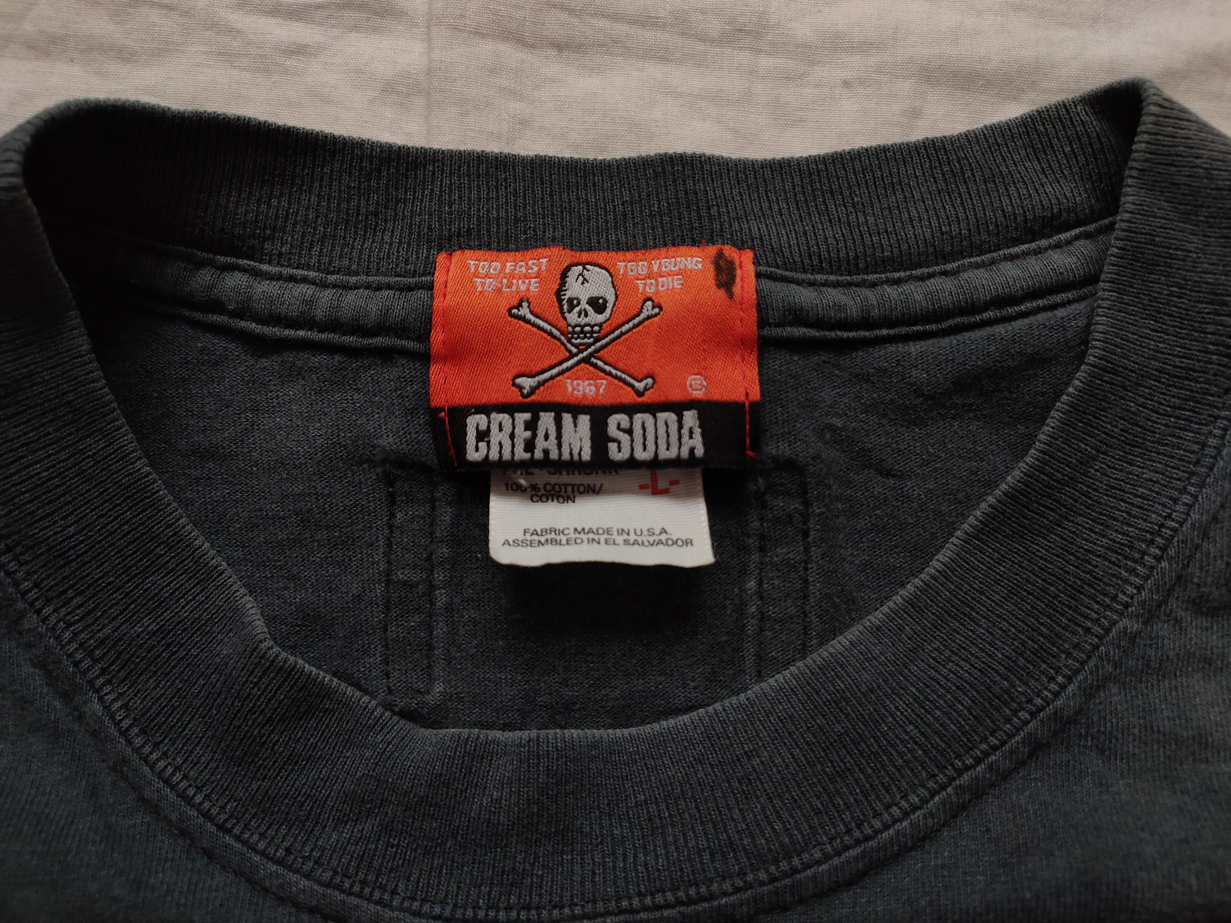 Japanese Brand VINTAGE CREAM SODA DRAGON BLACK CATS TSHIRT Size US L / EU 52-54 / 3 - 5 Thumbnail
