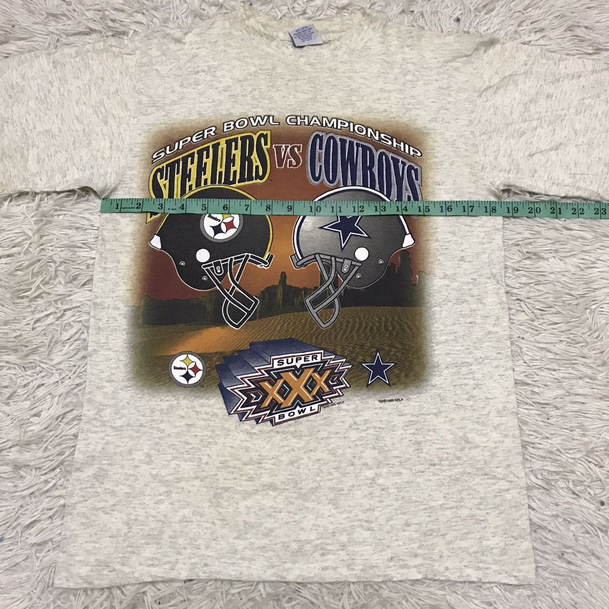 NFL Vintage 90s Super Bowl XXX championship Tshirt Size US S / EU 44-46 / 1 - 12 Thumbnail