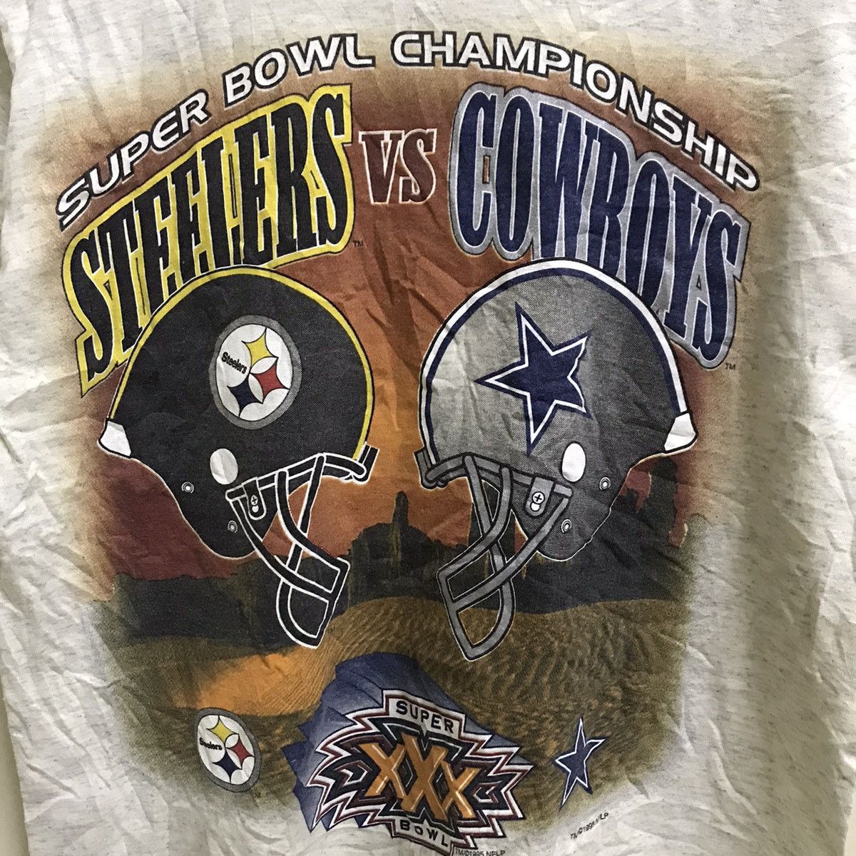 NFL Vintage 90s Super Bowl XXX championship Tshirt Size US S / EU 44-46 / 1 - 5 Thumbnail