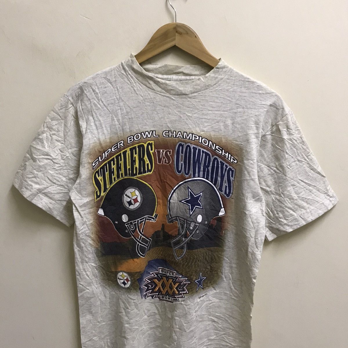 NFL Vintage 90s Super Bowl XXX championship Tshirt Size US S / EU 44-46 / 1 - 3 Thumbnail