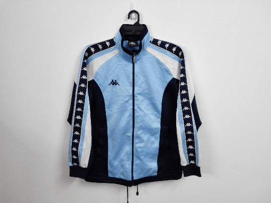 Kappa Vintage 90s Kappa Full Striped Jacket Size US L / EU 52-54 / 3 - 1 Thumbnail