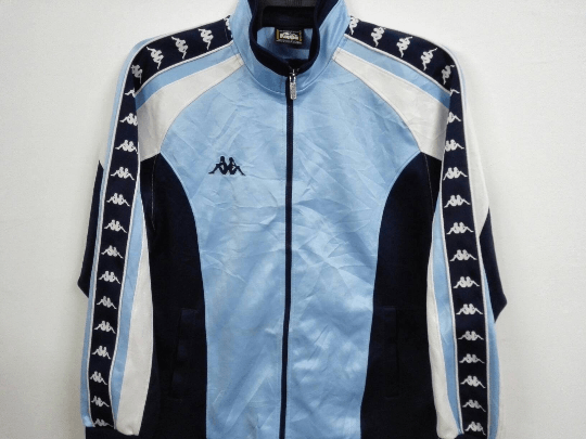 Kappa Vintage 90s Kappa Full Striped Jacket Size US L / EU 52-54 / 3 - 2 Thumbnail