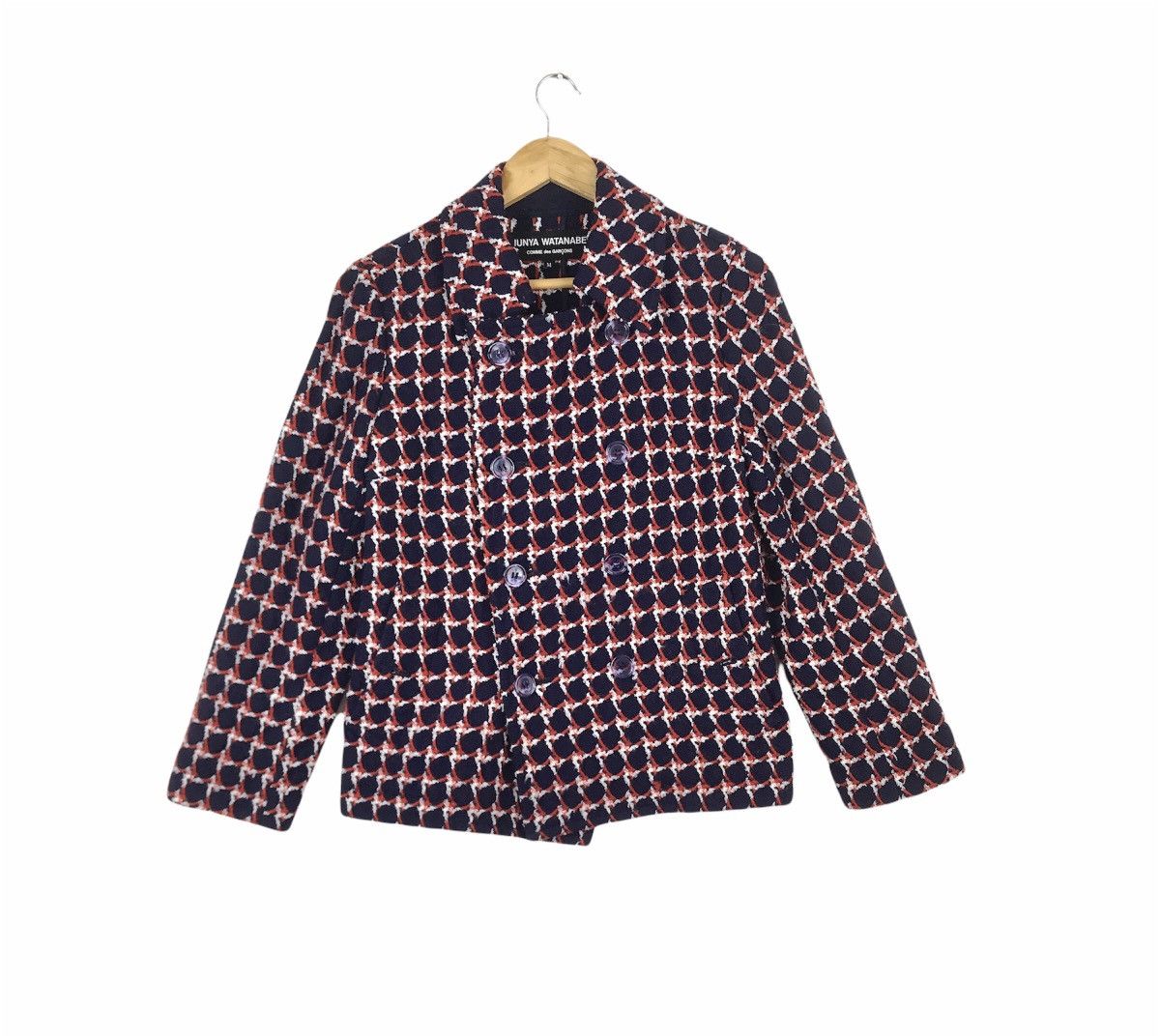 Comme des Garcons AD2001 Junya Watanabe Comme Des Garcons Wool Peacoat Jacket Size US M / EU 48-50 / 2 - 2 Thumbnail