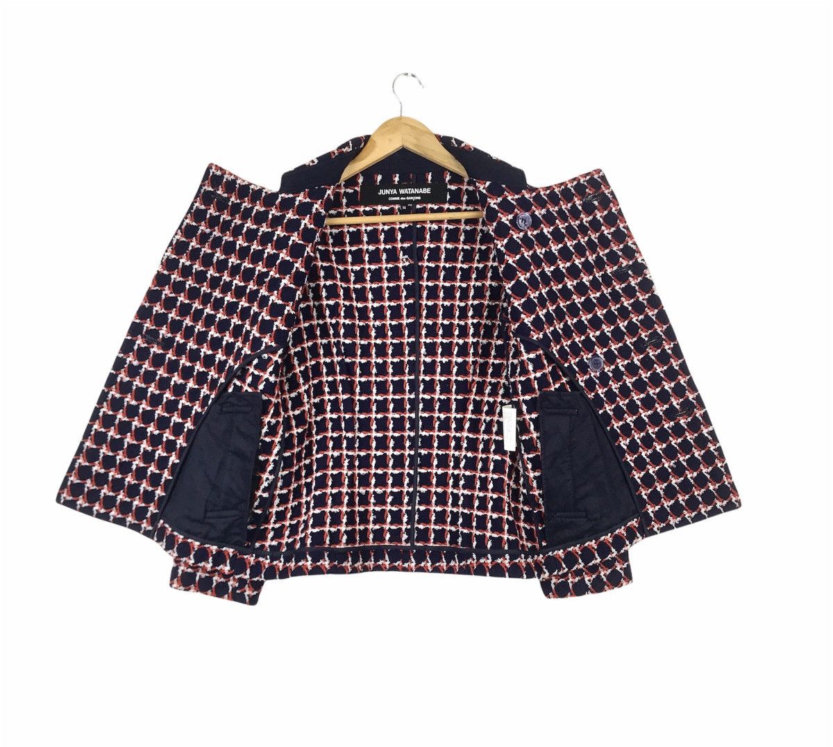 Comme des Garcons AD2001 Junya Watanabe Comme Des Garcons Wool Peacoat Jacket Size US M / EU 48-50 / 2 - 4 Thumbnail