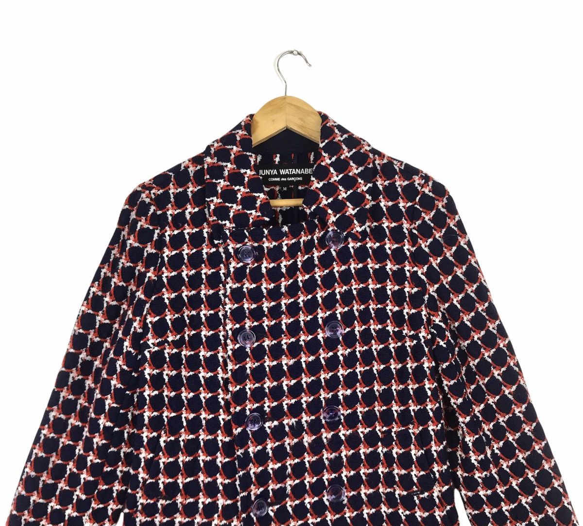 Comme des Garcons AD2001 Junya Watanabe Comme Des Garcons Wool Peacoat Jacket Size US M / EU 48-50 / 2 - 3 Thumbnail