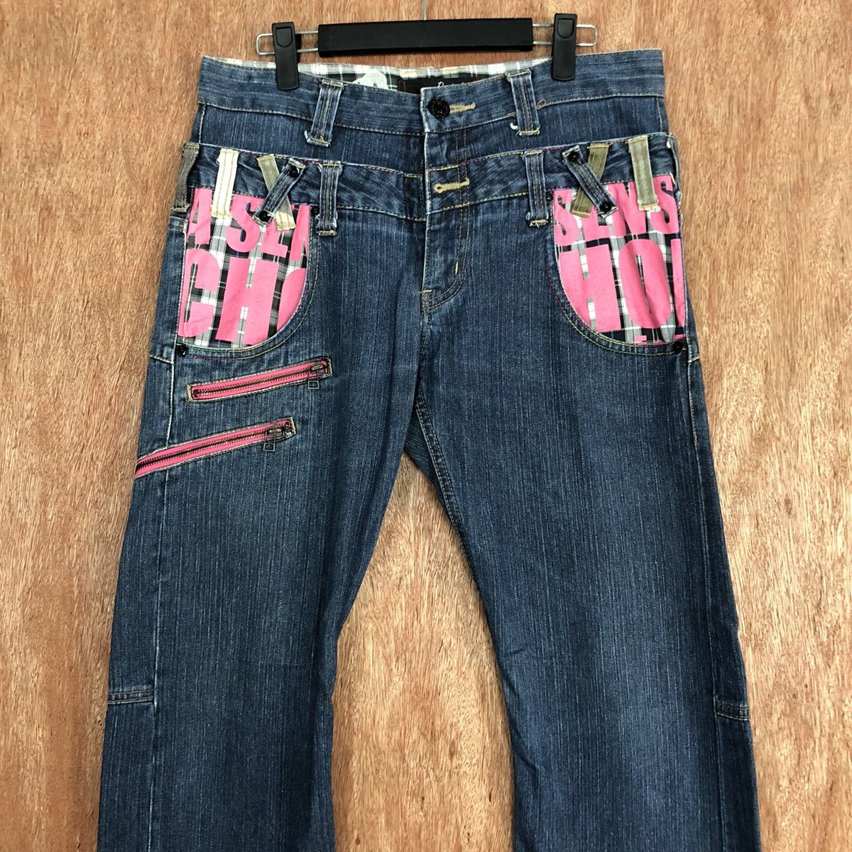 Japanese Brand DL Double waist Dominate Handcrafted Blue Denim Pants #c623 Size US 30 / EU 46 - 2 Thumbnail