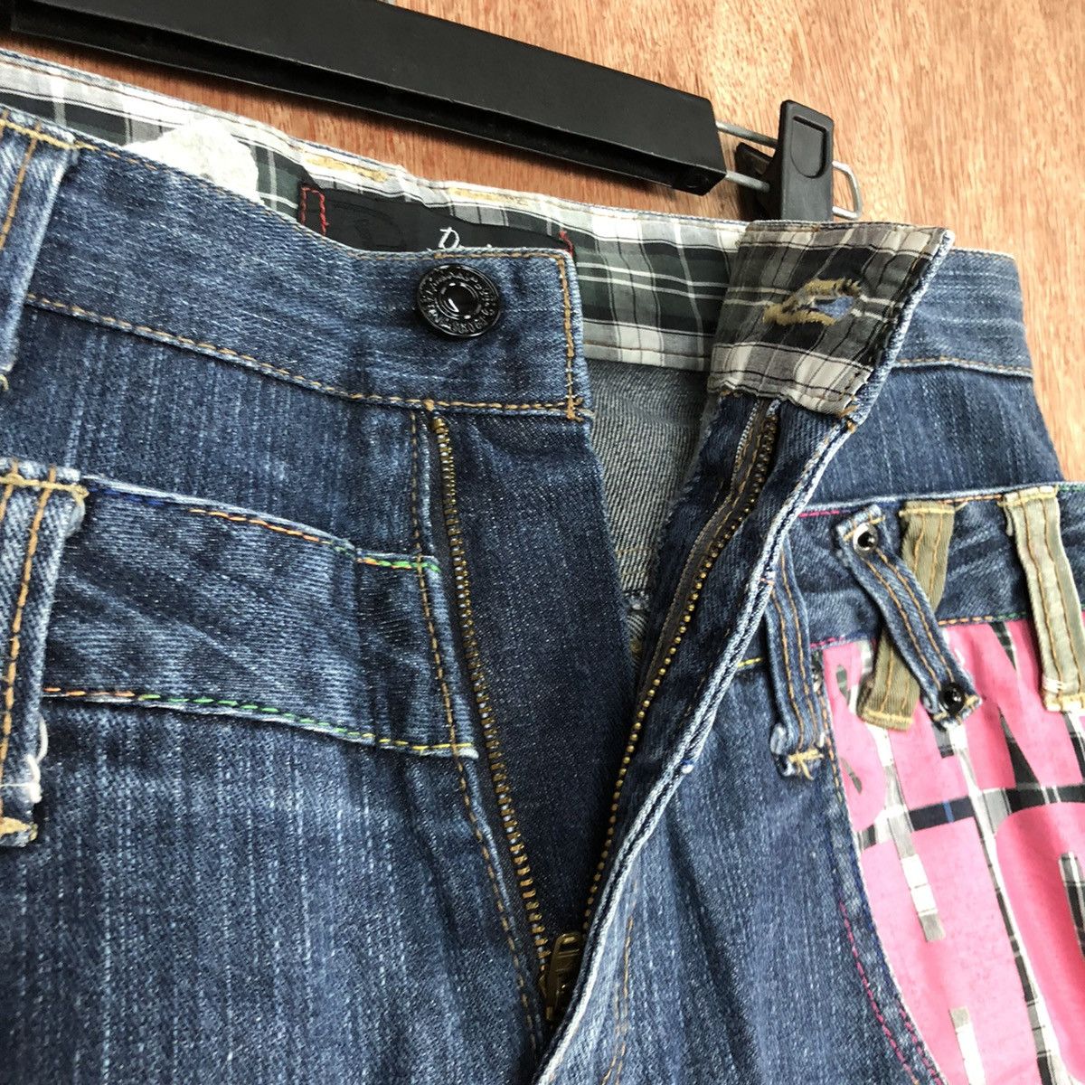 Japanese Brand DL Double waist Dominate Handcrafted Blue Denim Pants #c623 Size US 30 / EU 46 - 7 Thumbnail