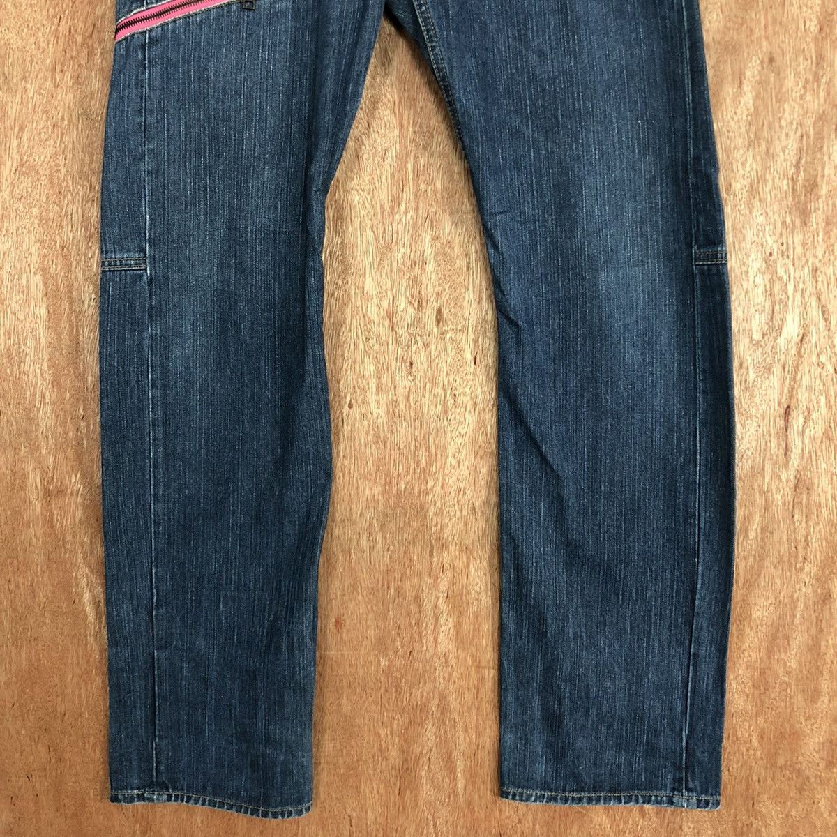 Japanese Brand DL Double waist Dominate Handcrafted Blue Denim Pants #c623 Size US 30 / EU 46 - 3 Thumbnail