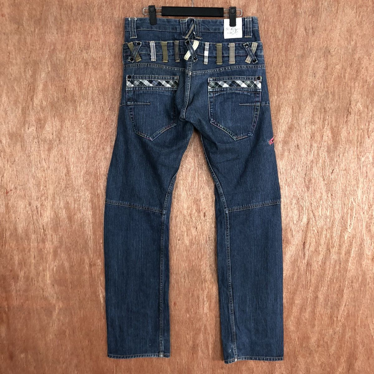 Japanese Brand DL Double waist Dominate Handcrafted Blue Denim Pants #c623 Size US 30 / EU 46 - 8 Thumbnail