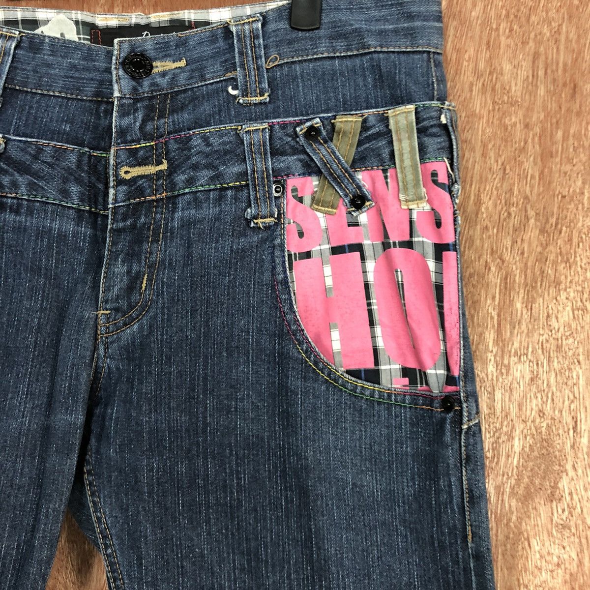 Japanese Brand DL Double waist Dominate Handcrafted Blue Denim Pants #c623 Size US 30 / EU 46 - 6 Thumbnail