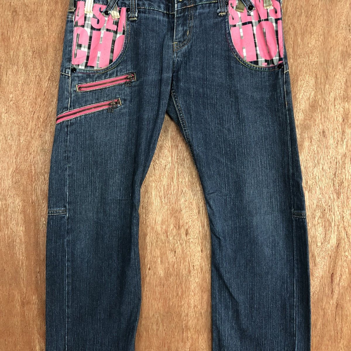 Japanese Brand DL Double waist Dominate Handcrafted Blue Denim Pants #c623 Size US 30 / EU 46 - 4 Thumbnail