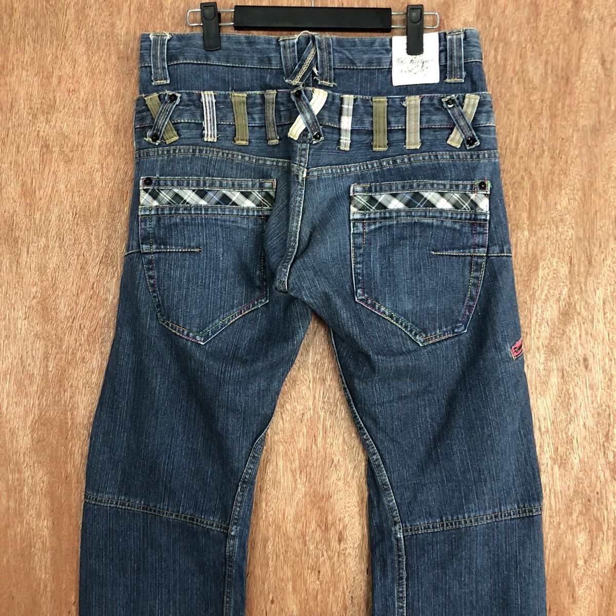 Japanese Brand DL Double waist Dominate Handcrafted Blue Denim Pants #c623 Size US 30 / EU 46 - 9 Thumbnail