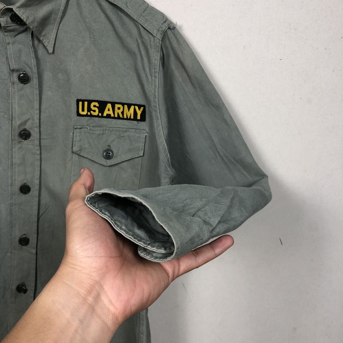 Vintage Vintage 50s -60s US Army OG-107 Shirt Size US M / EU 48-50 / 2 - 7 Thumbnail