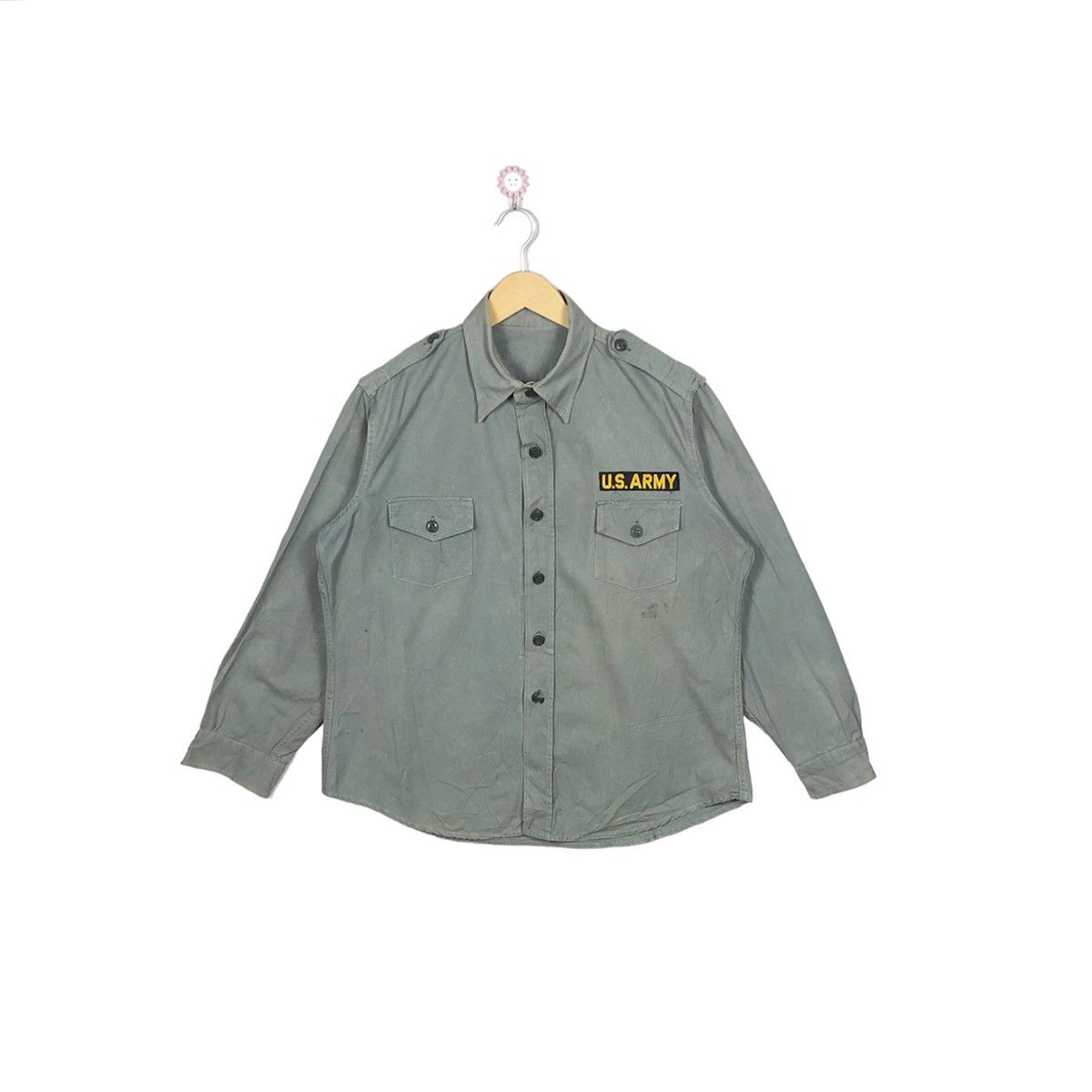 Vintage Vintage 50s -60s US Army OG-107 Shirt Size US M / EU 48-50 / 2 - 1 Thumbnail