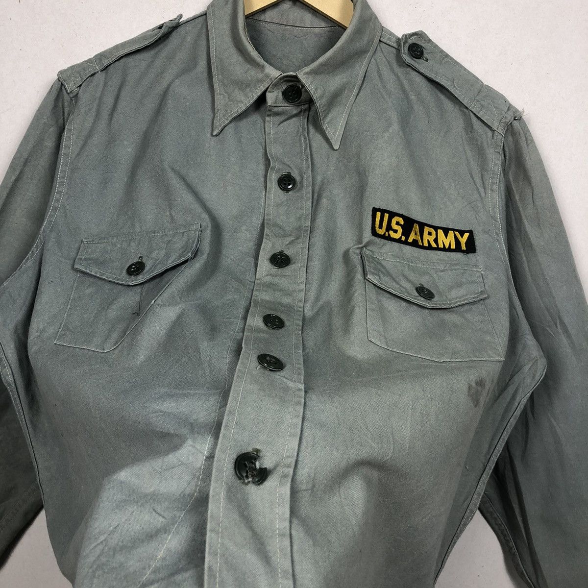 Vintage Vintage 50s -60s US Army OG-107 Shirt Size US M / EU 48-50 / 2 - 5 Thumbnail