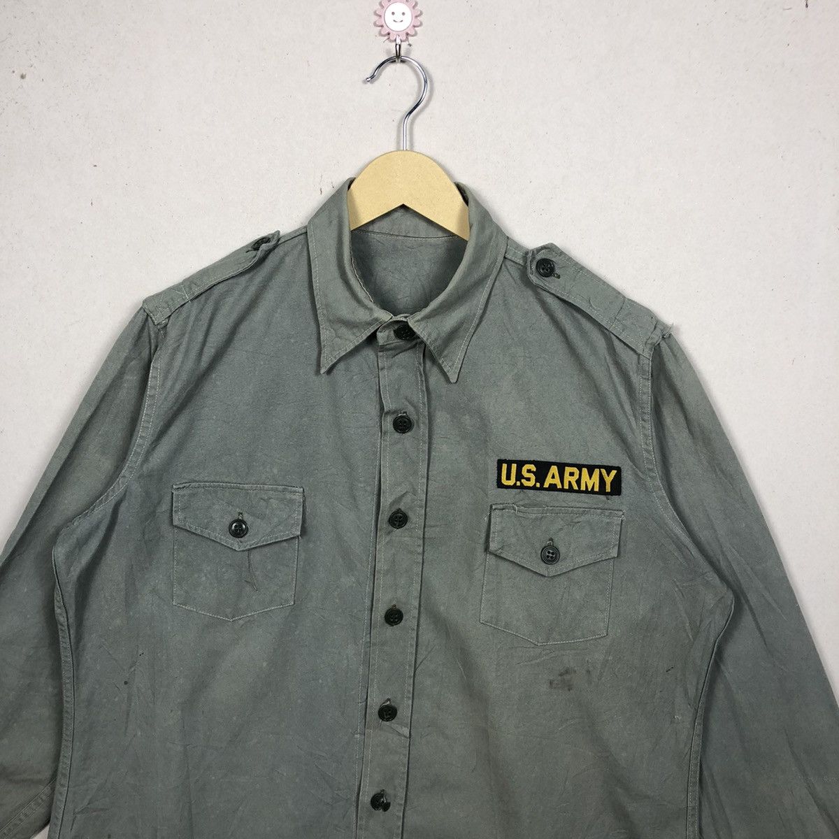 Vintage Vintage 50s -60s US Army OG-107 Shirt Size US M / EU 48-50 / 2 - 3 Thumbnail