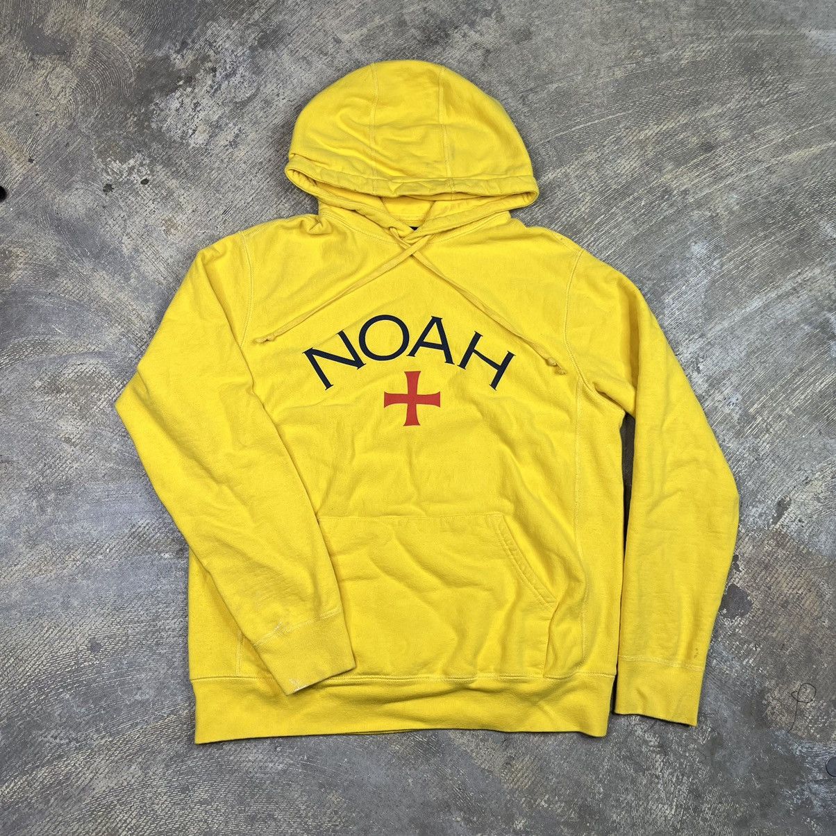 Noah Noah Core Logo Hoodie Yellow | Grailed