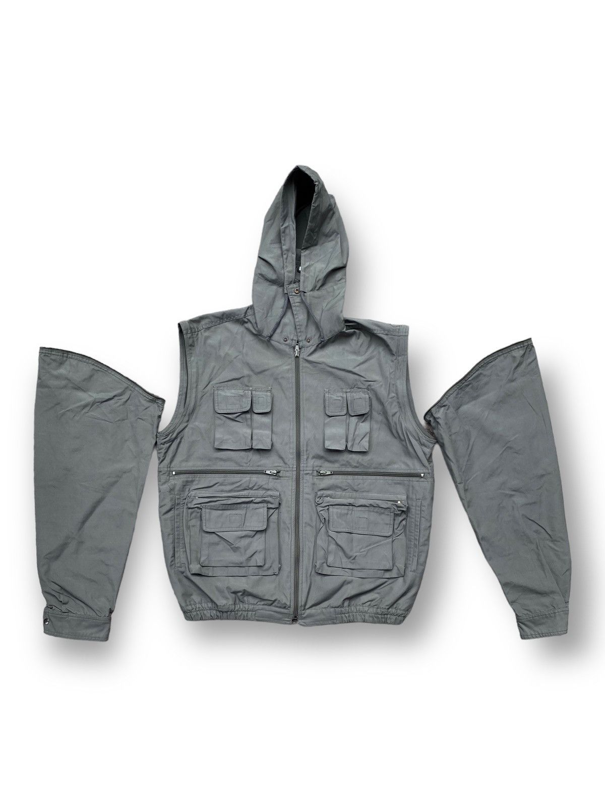 Issey Miyake 🔥JAPANESE DESIGNER BRAND AKUBAL NYLON UTILITY MULTIPOCKET. Size US XL / EU 56 / 4 - 2 Thumbnail