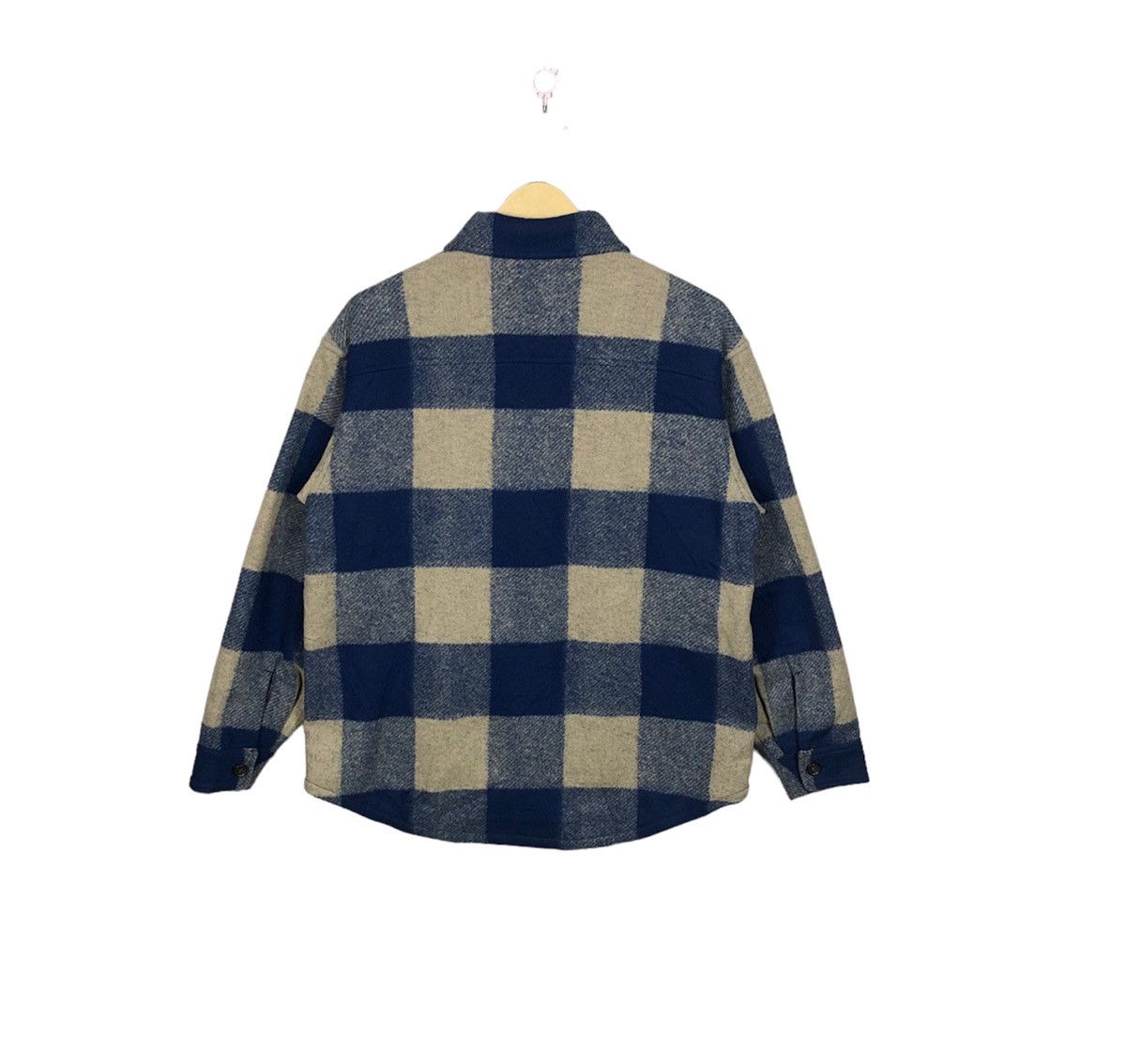 Uniqlo Luxury Vintage Uniqlo Wool Plaid Shirts Button Up Size US M / EU 48-50 / 2 - 2 Thumbnail