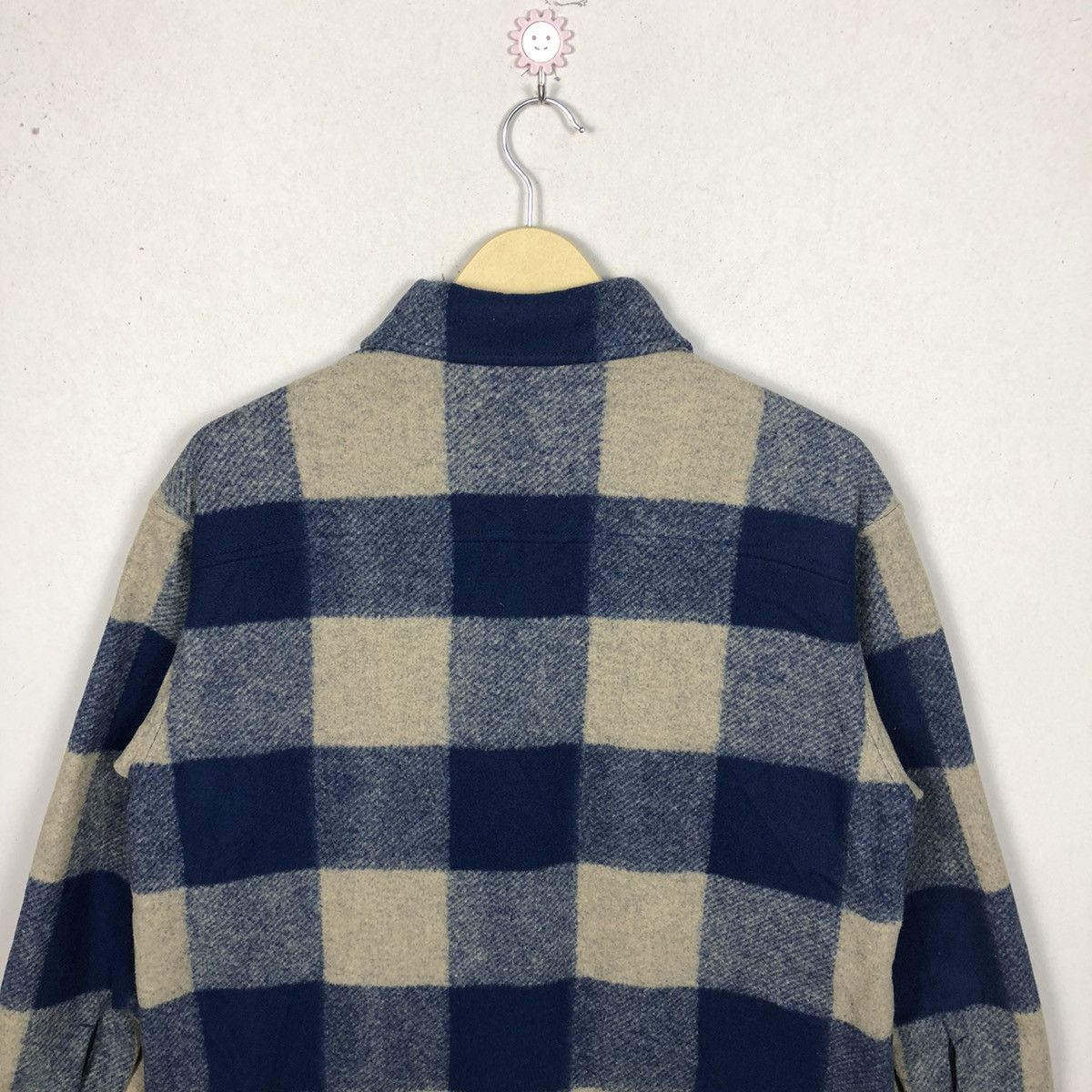Uniqlo Luxury Vintage Uniqlo Wool Plaid Shirts Button Up Size US M / EU 48-50 / 2 - 4 Thumbnail