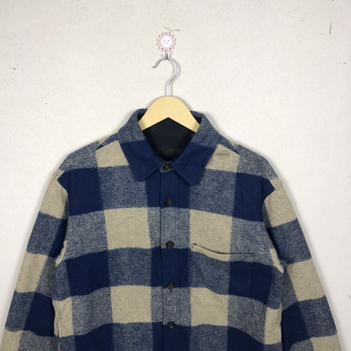 Uniqlo Luxury Vintage Uniqlo Wool Plaid Shirts Button Up Size US M / EU 48-50 / 2 - 3 Thumbnail