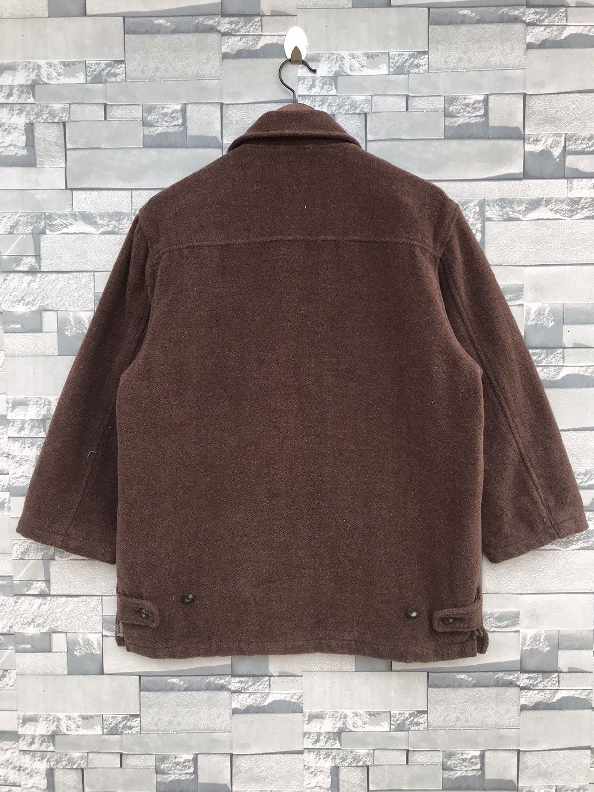 Golden Bear × Japanese Brand Vintage Golden Bear Wool Brown Jacket - Tag Size S, Fits M Size US S / EU 44-46 / 1 - 2 Thumbnail