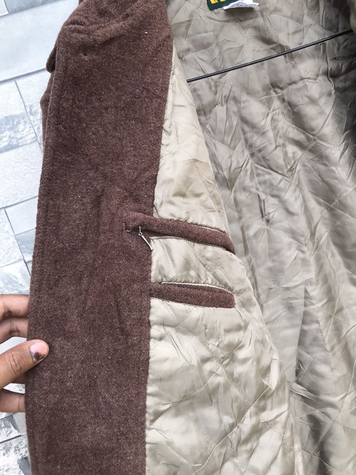 Golden Bear × Japanese Brand Vintage Golden Bear Wool Brown Jacket - Tag Size S, Fits M Size US S / EU 44-46 / 1 - 14 Thumbnail