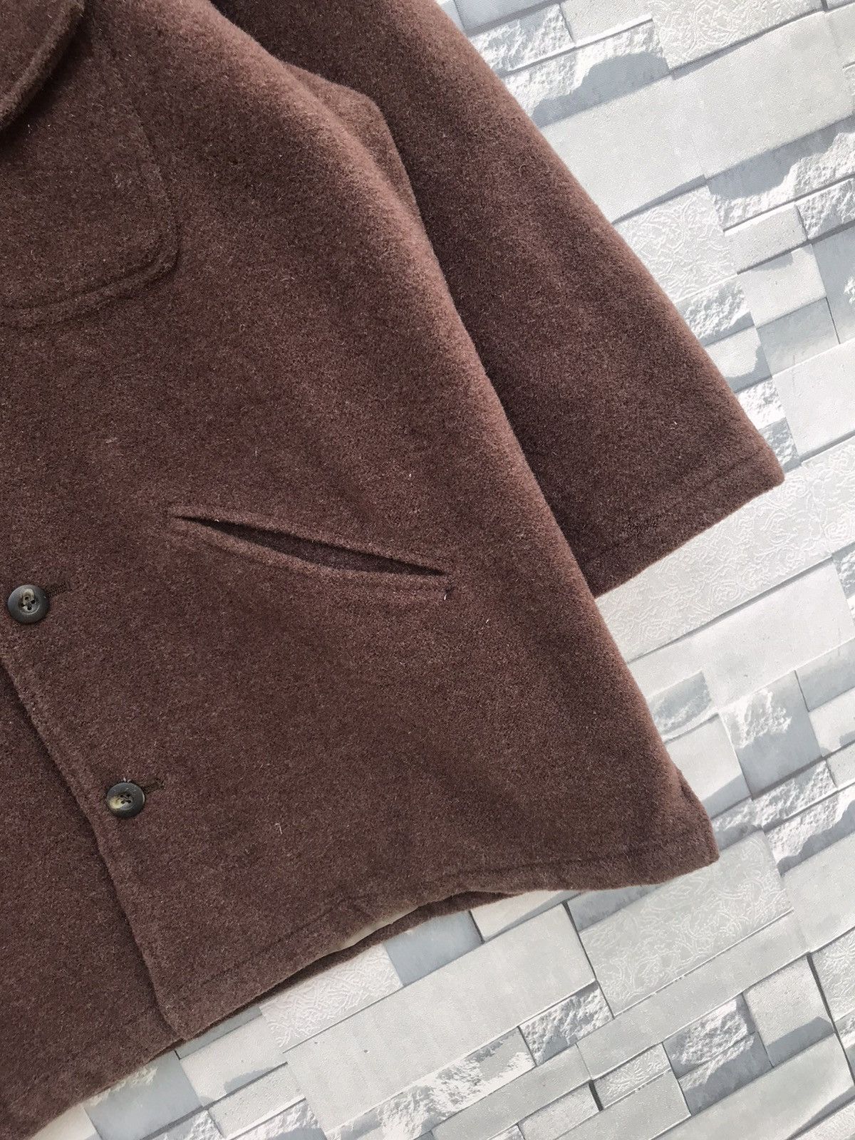 Golden Bear × Japanese Brand Vintage Golden Bear Wool Brown Jacket - Tag Size S, Fits M Size US S / EU 44-46 / 1 - 9 Thumbnail