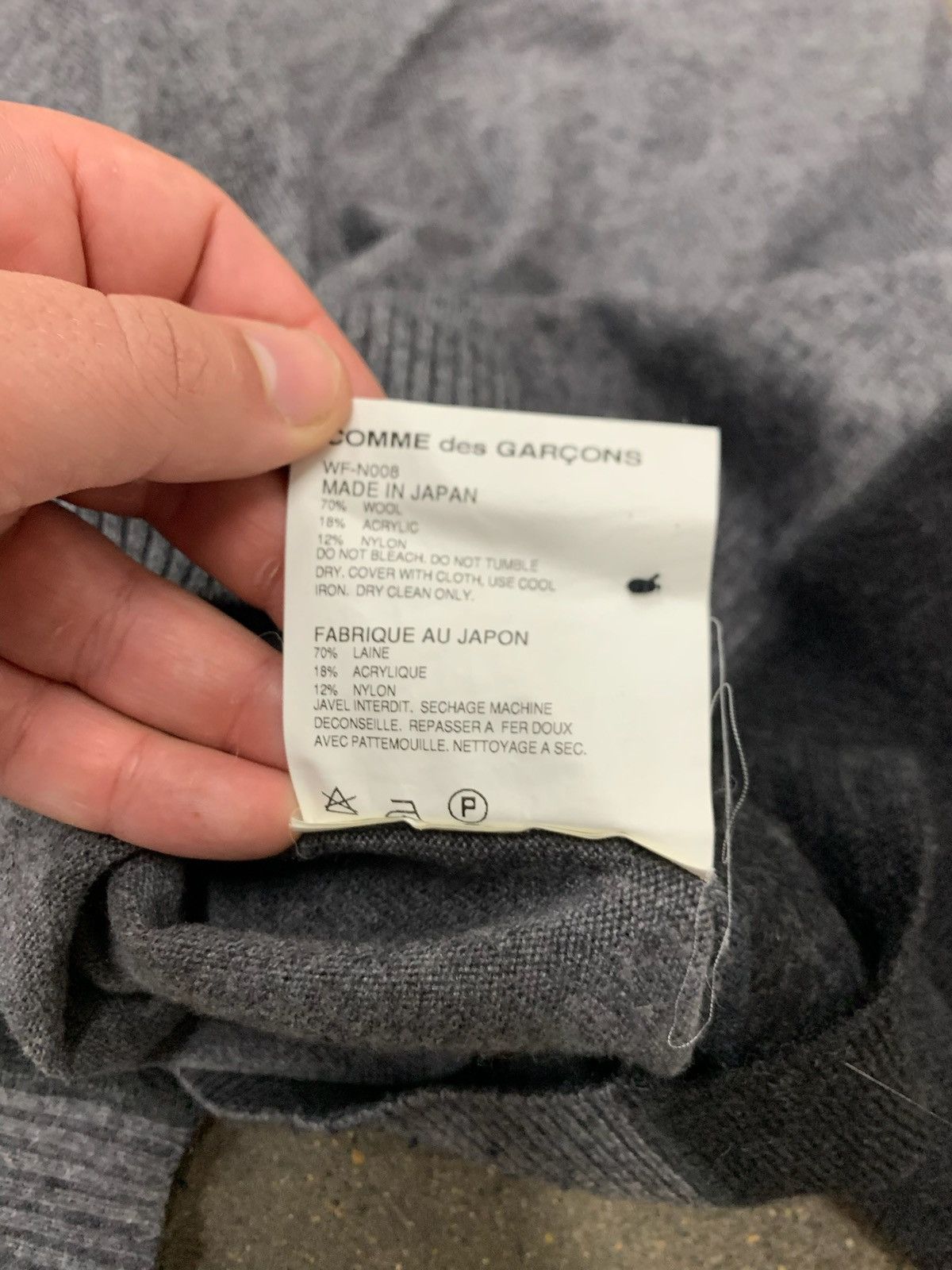 Comme des Garcons Junya Watanabe X CDG AW 2010 Color Blocked Wool Cardigan Size US M / EU 48-50 / 2 - 4 Thumbnail