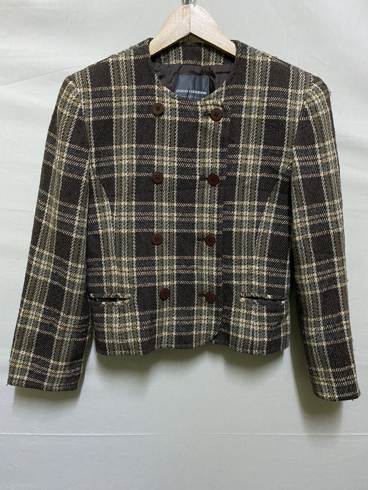 Paco Rabanne × Vintage Paco Rabanne Wool Jacket Size M / US 6-8 / IT 42-44 - 1 Thumbnail