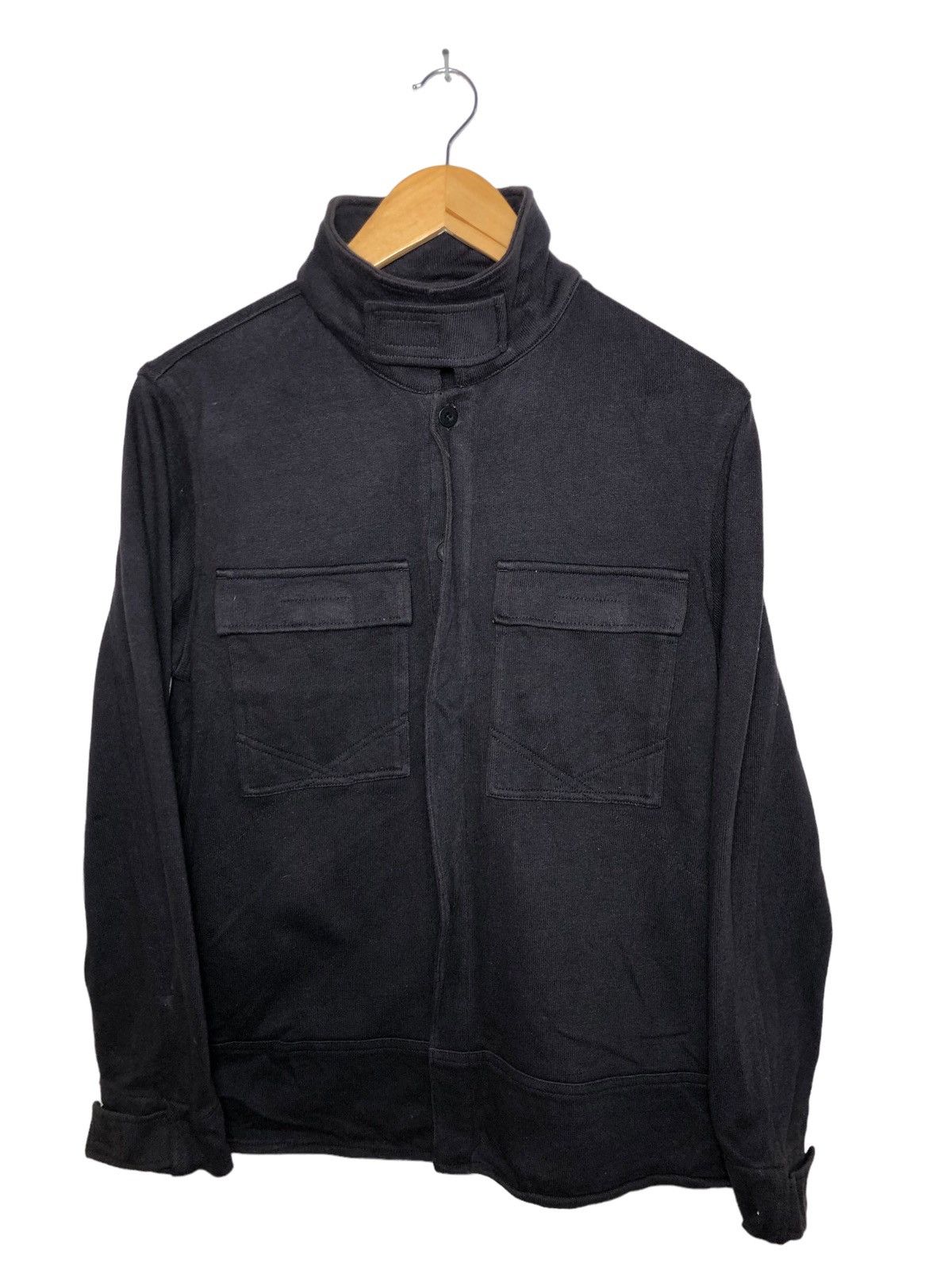 image of Italian Designers x Marithe Francois Girbaud Button Up Jacket in Black, Men's (Size Medium)
