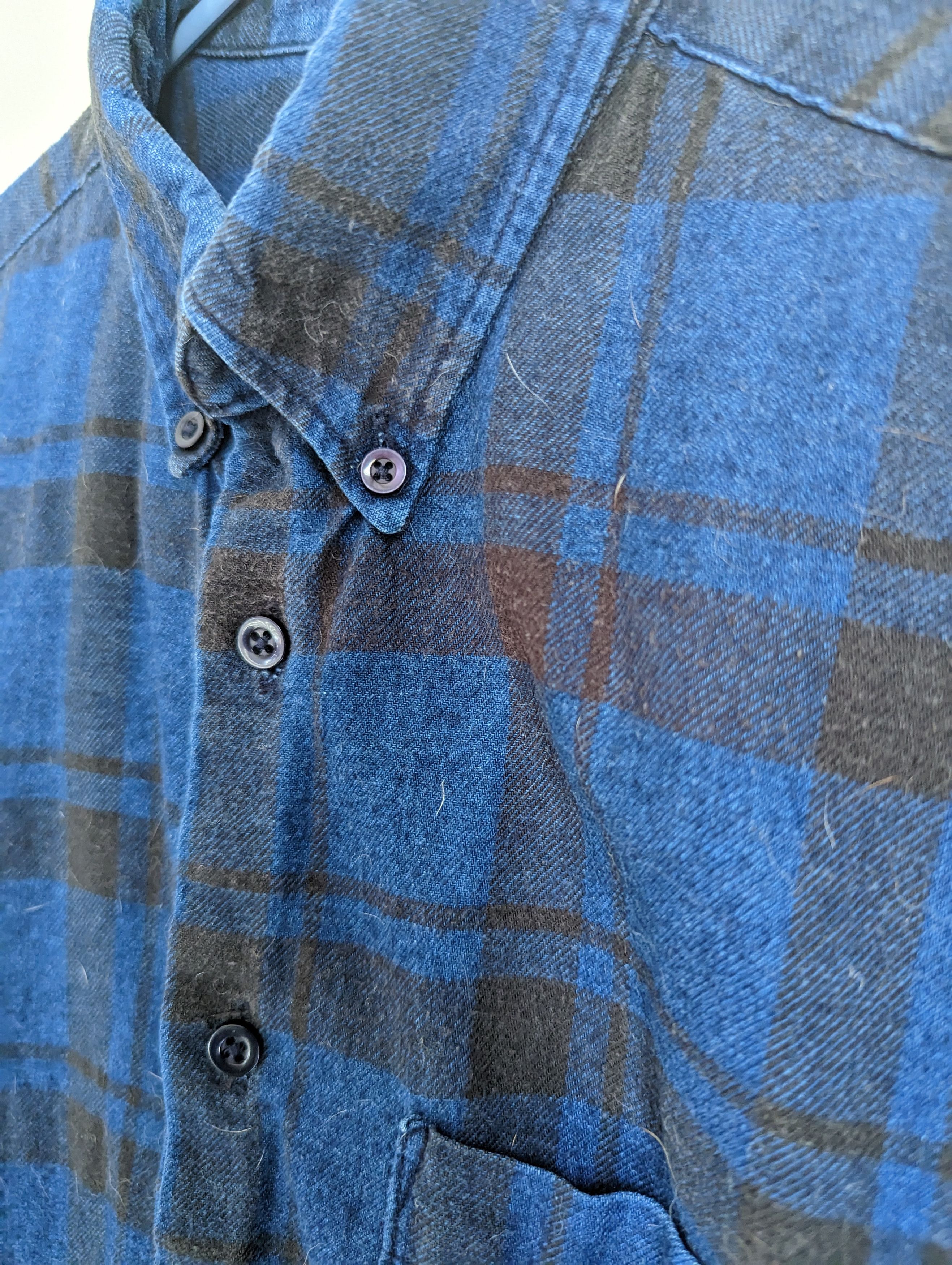 Naked & Famous Real indigo plaid shirt Size US S / EU 44-46 / 1 - 2 Thumbnail