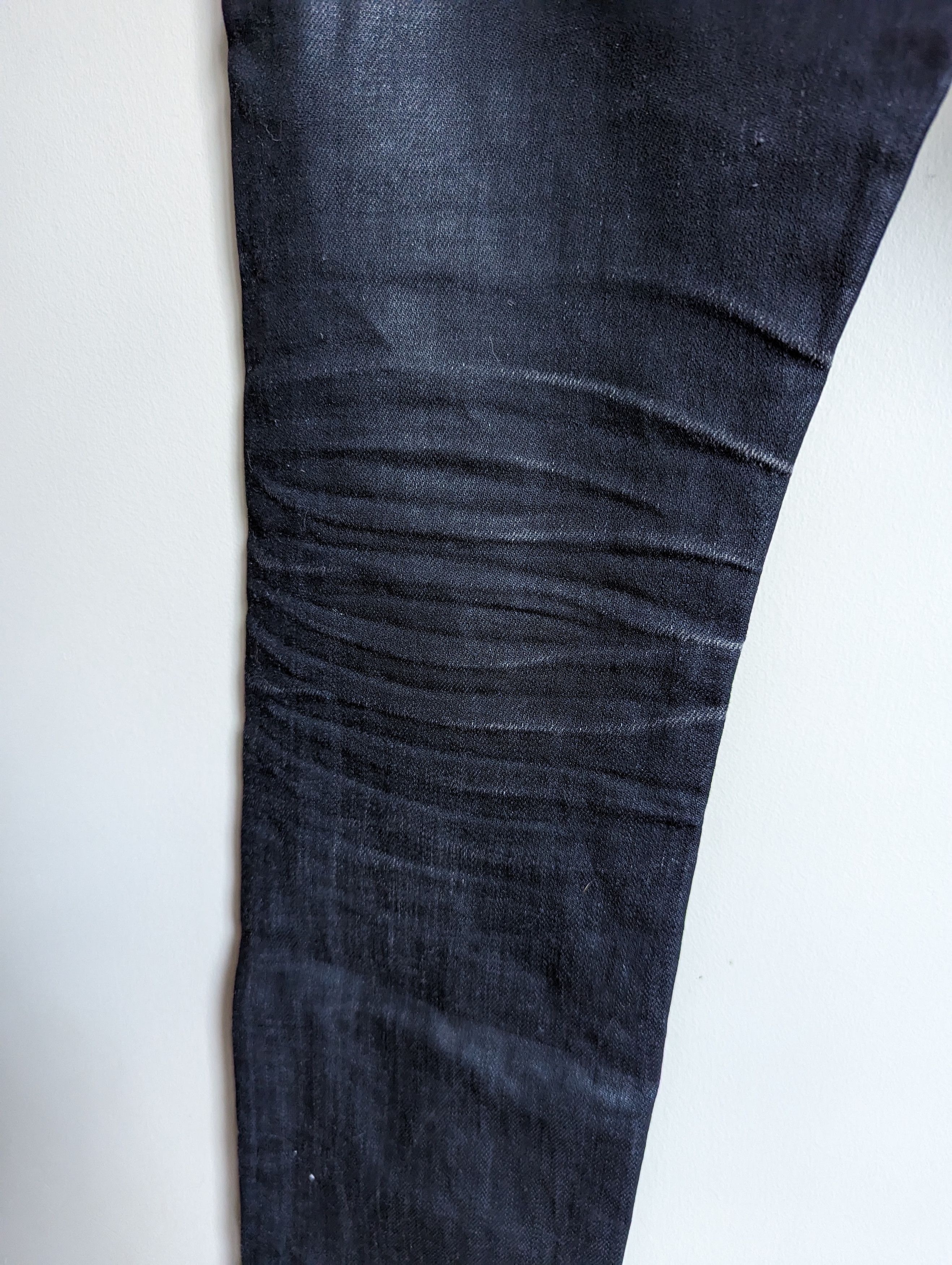 Naked & Famous Stacked guy-black waxed denim Size US 29 - 6 Thumbnail