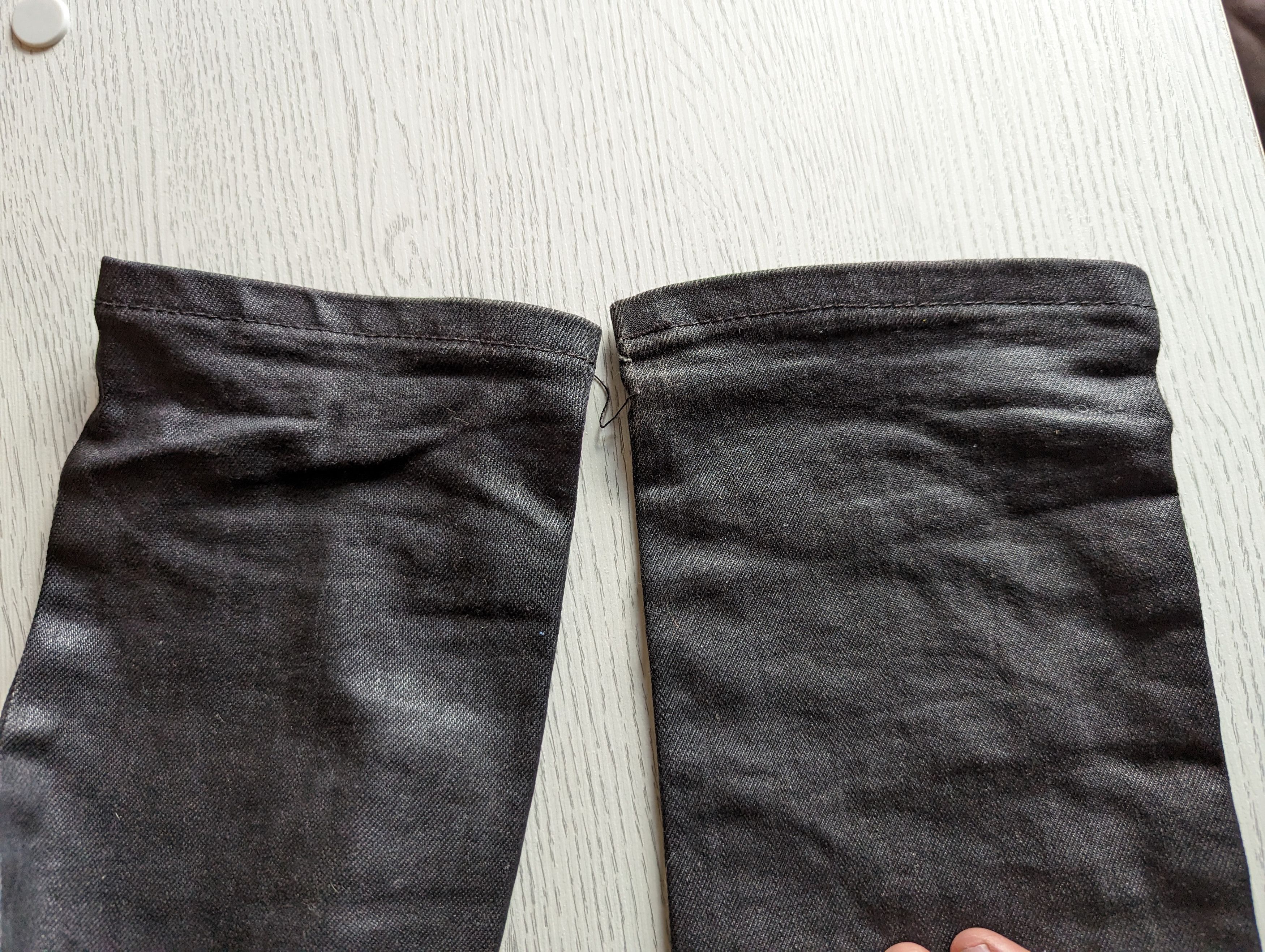 Naked & Famous Stacked guy-black waxed denim Size US 29 - 8 Thumbnail