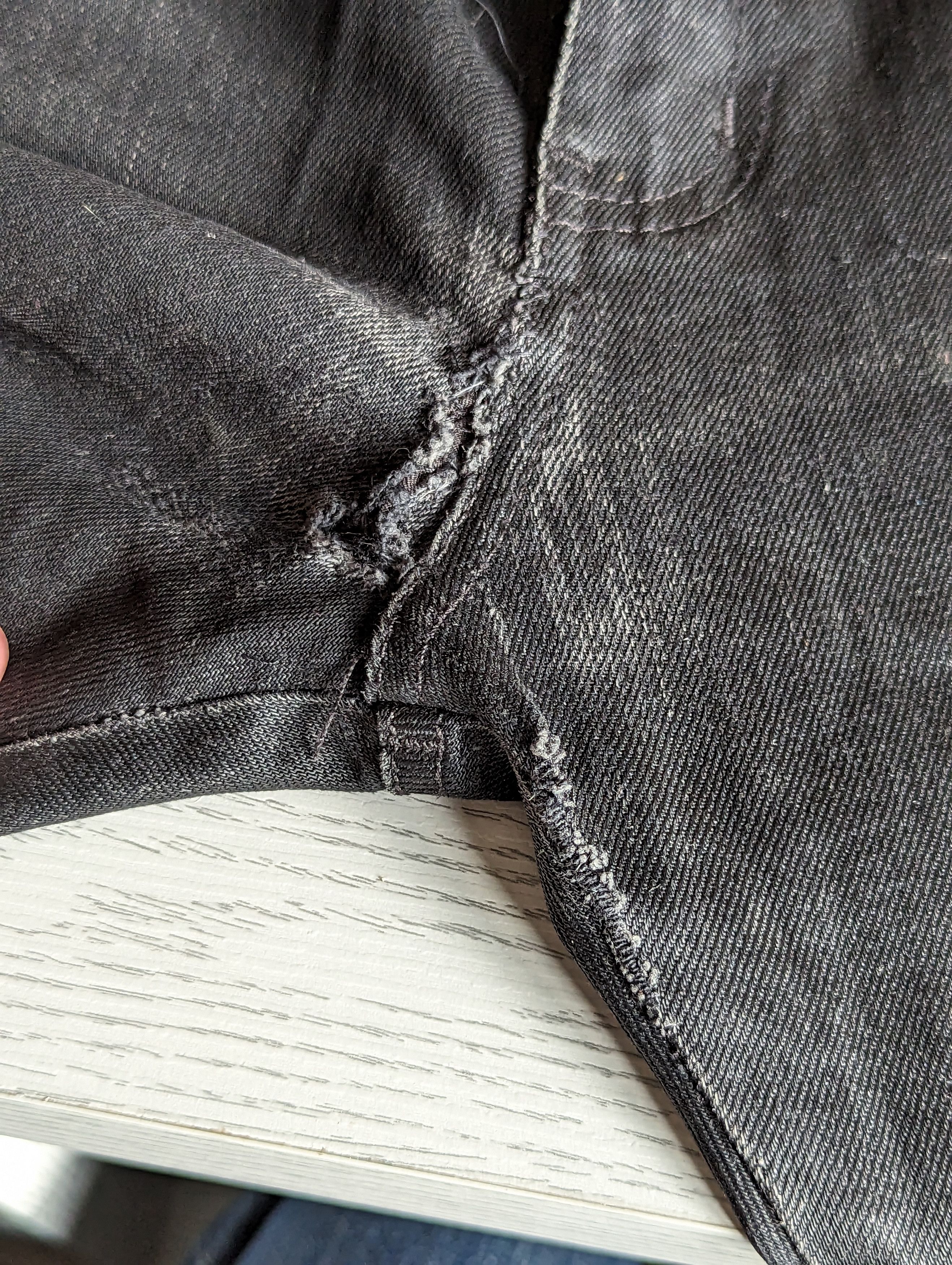 Naked & Famous Stacked guy-black waxed denim Size US 29 - 9 Thumbnail