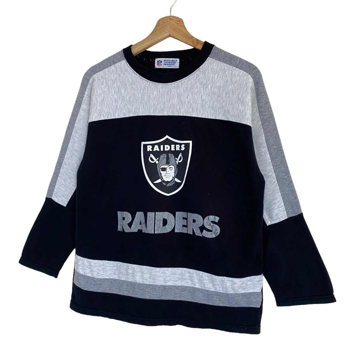 NFL × Vintage Vintage NFL Los Angeles Raiders Big Logo Crewneck Sweatshirt Size US S / EU 44-46 / 1 - 3 Thumbnail