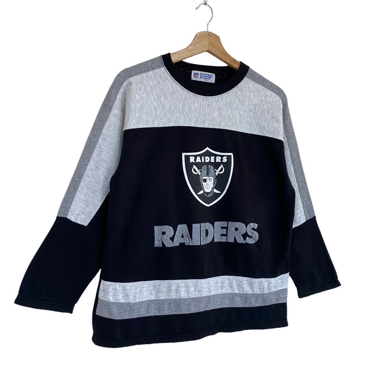NFL × Vintage Vintage NFL Los Angeles Raiders Big Logo Crewneck Sweatshirt Size US S / EU 44-46 / 1 - 2 Thumbnail