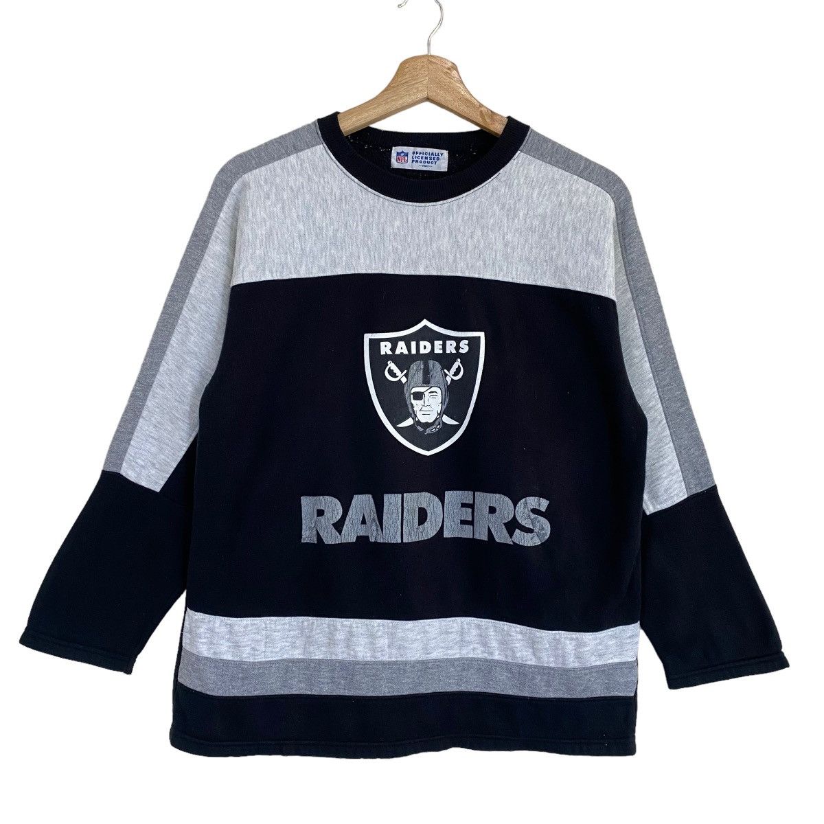 NFL × Vintage Vintage NFL Los Angeles Raiders Big Logo Crewneck Sweatshirt Size US S / EU 44-46 / 1 - 1 Thumbnail
