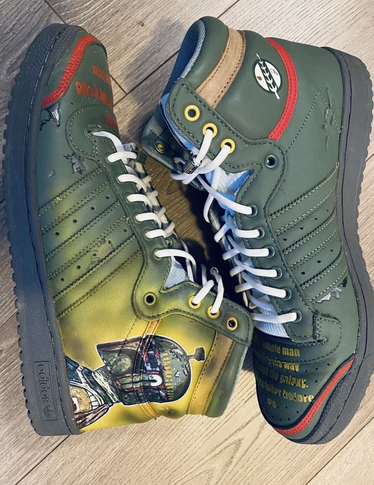 Adidas X Star Wars Boba Fett High Top Custom