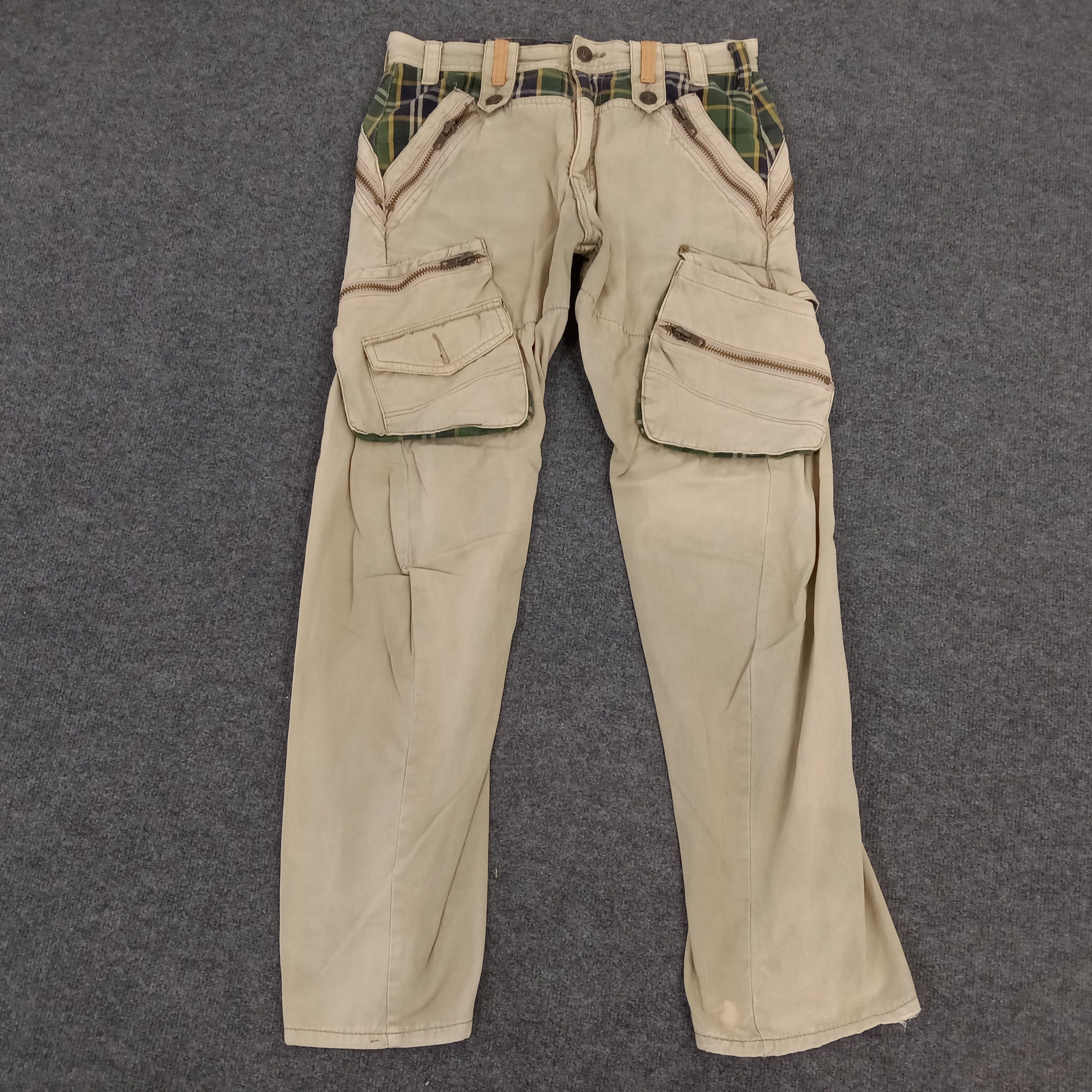 Japanese Brand × Vintage Breath Mint Bootcut Cargo Rare Pants Size US 32 / EU 48 - 1 Thumbnail